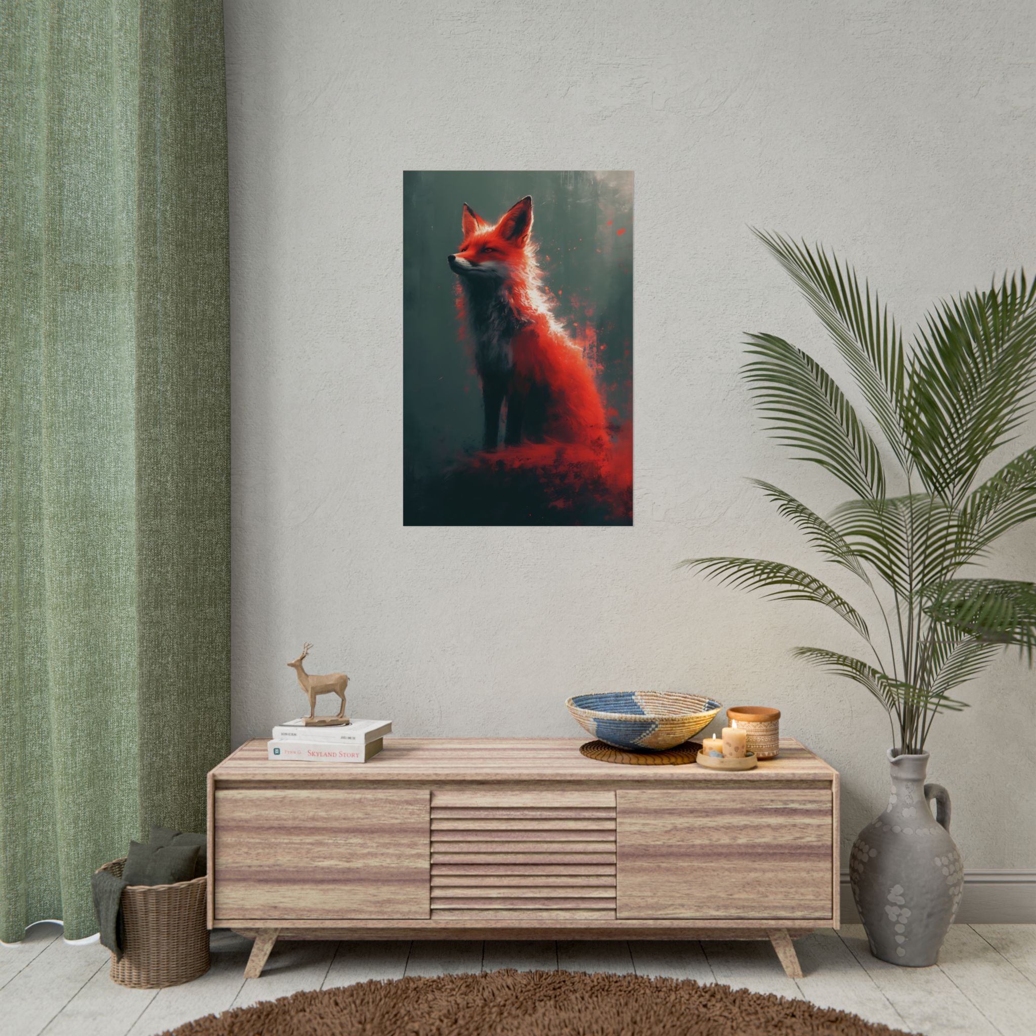red-fox-fantasy-decor-poster-print-wildlife-wall-art-home-decor-animal-lover-gift-nature-print-fantasy-art-decor