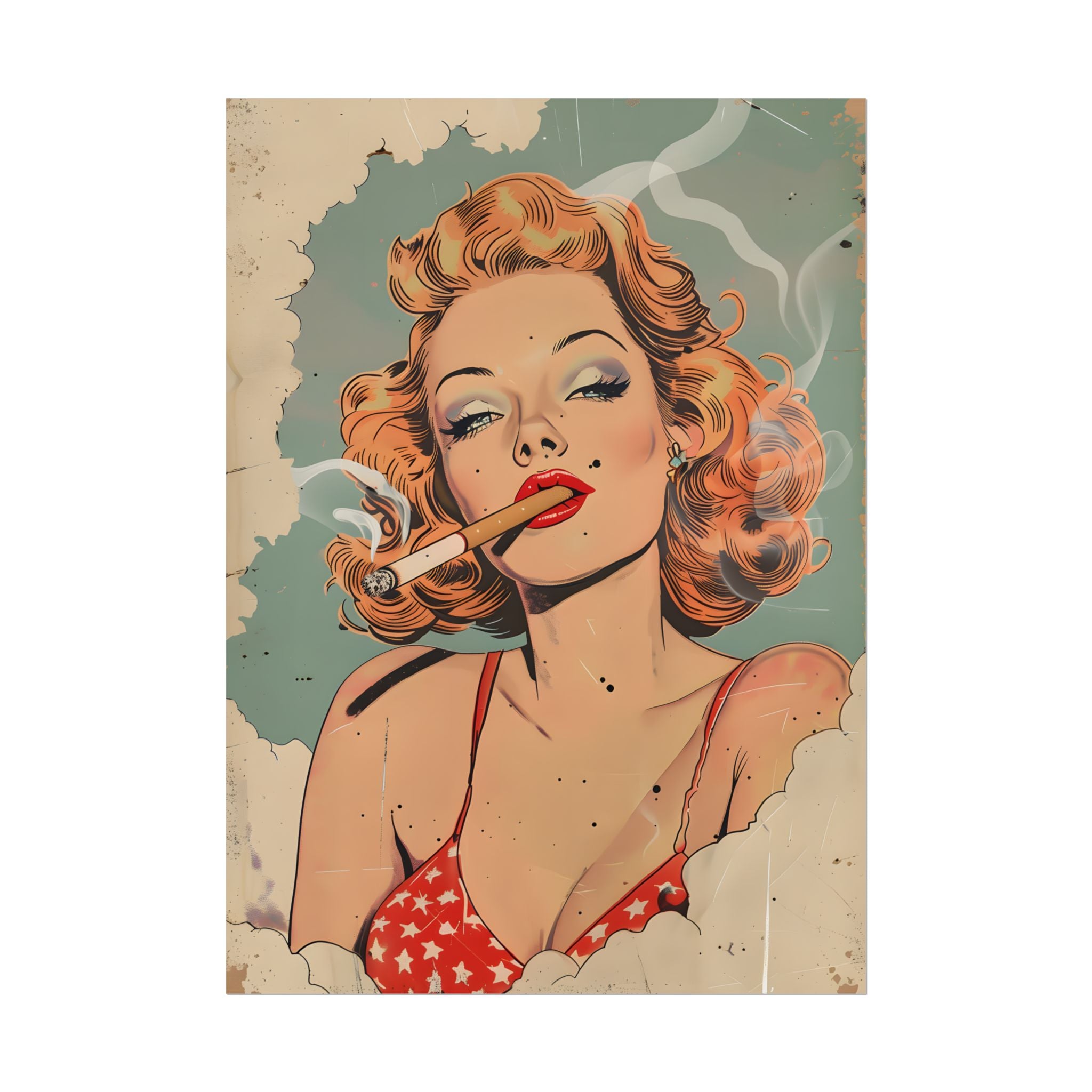 vintage-pin-up-girl-poster-print-girl-smoking-cigarette-wall-art-retro-pinup-poster-pin-up-illustration-home-decor-wall-hangi