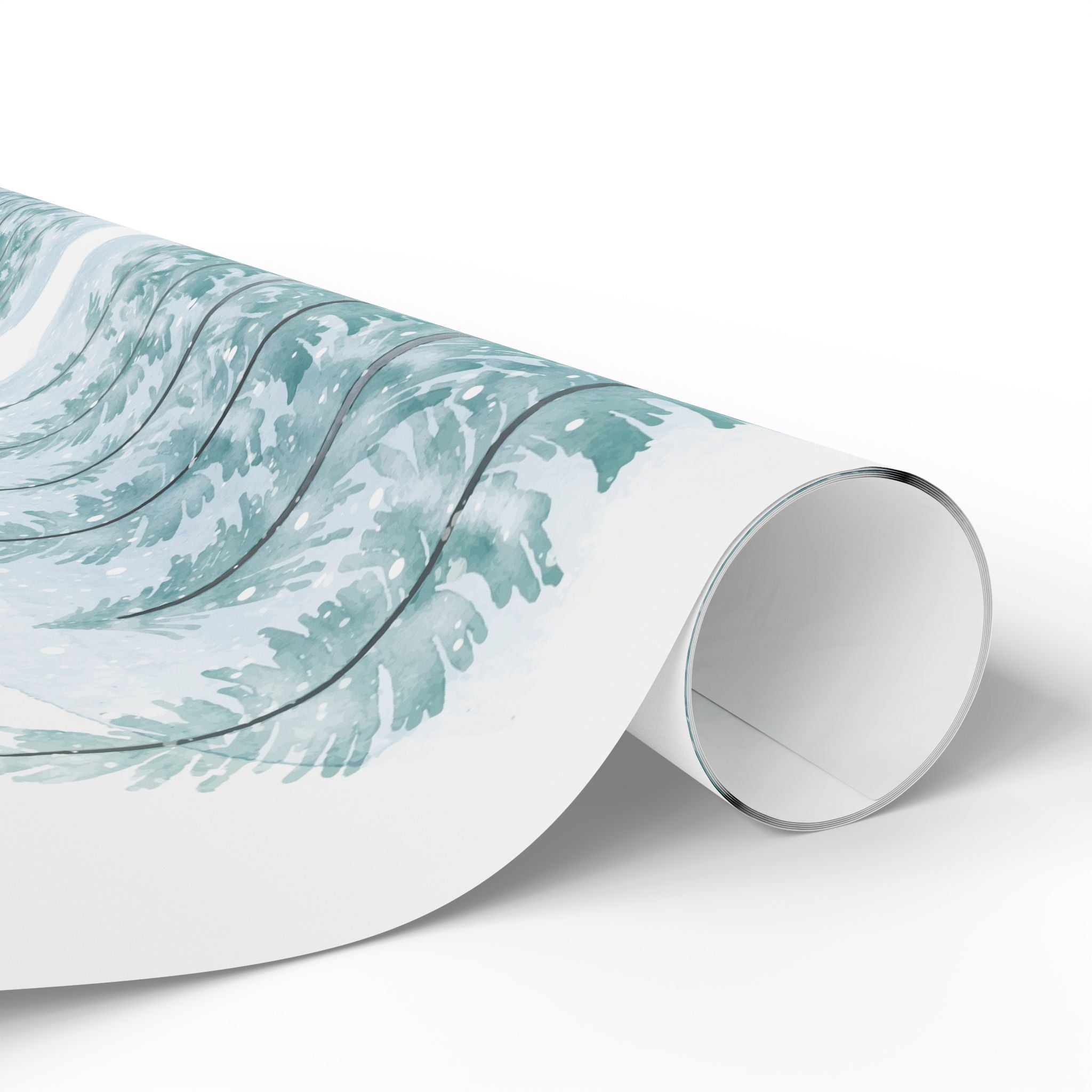 forest-pine-wrapping-paper-winter-holiday-gift-wrap-green-christmas-paper-festive-xmas-present-packaging-nature-theme-eco-fri