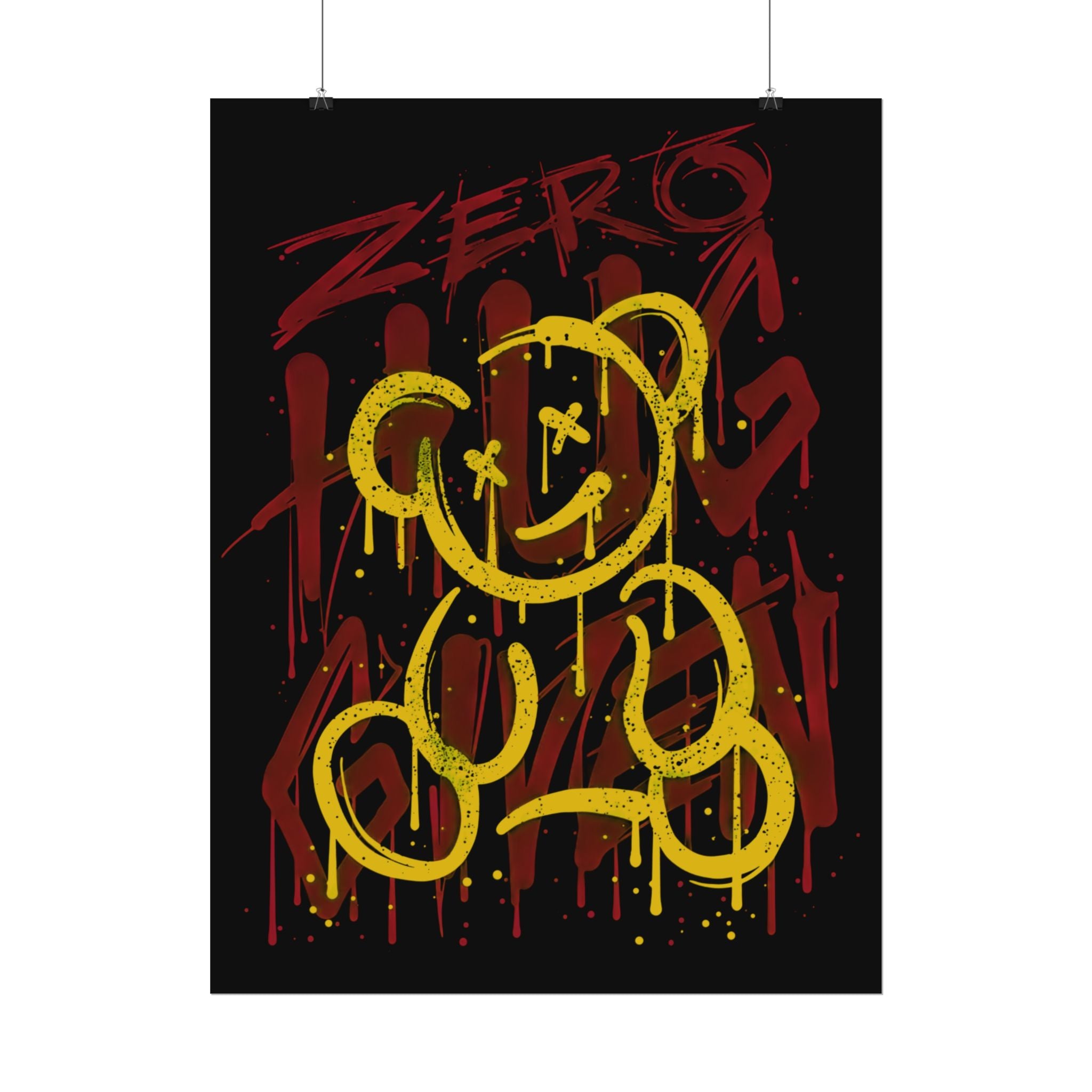 zero-hug-given-poster-print-teddy-bear-print-graffiti-wall-art-fun-wall-art-moody-wall-art-emotional-wall-decor