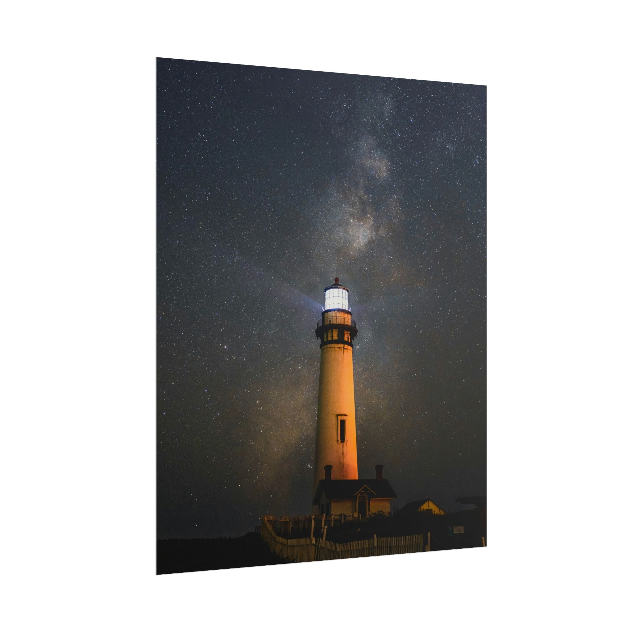 lighthouse-on-rock-poster-print-coastal-wall-art-nautical-decor-beach-house-decoration-seaside-wall