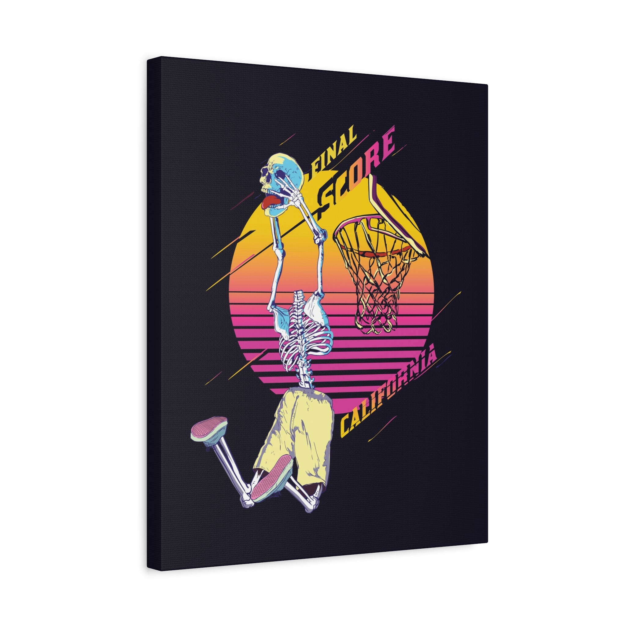 california-basketball-canvas-wall-art-basketball-prints-skull-art-retro-basketball-decor-basketball-home-wall-decor-housewarm