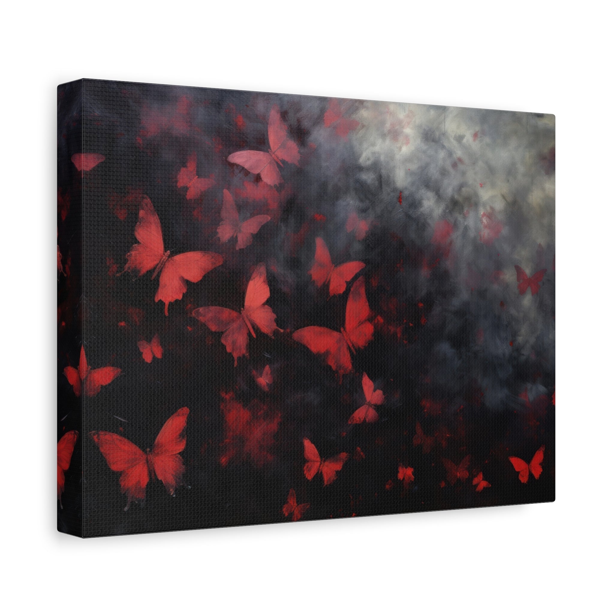 canvas-print-red-butterfly-brush-strokes-elegant-living-room-decor-housewarming-gift-canvas-wall-art-abstract-paintings