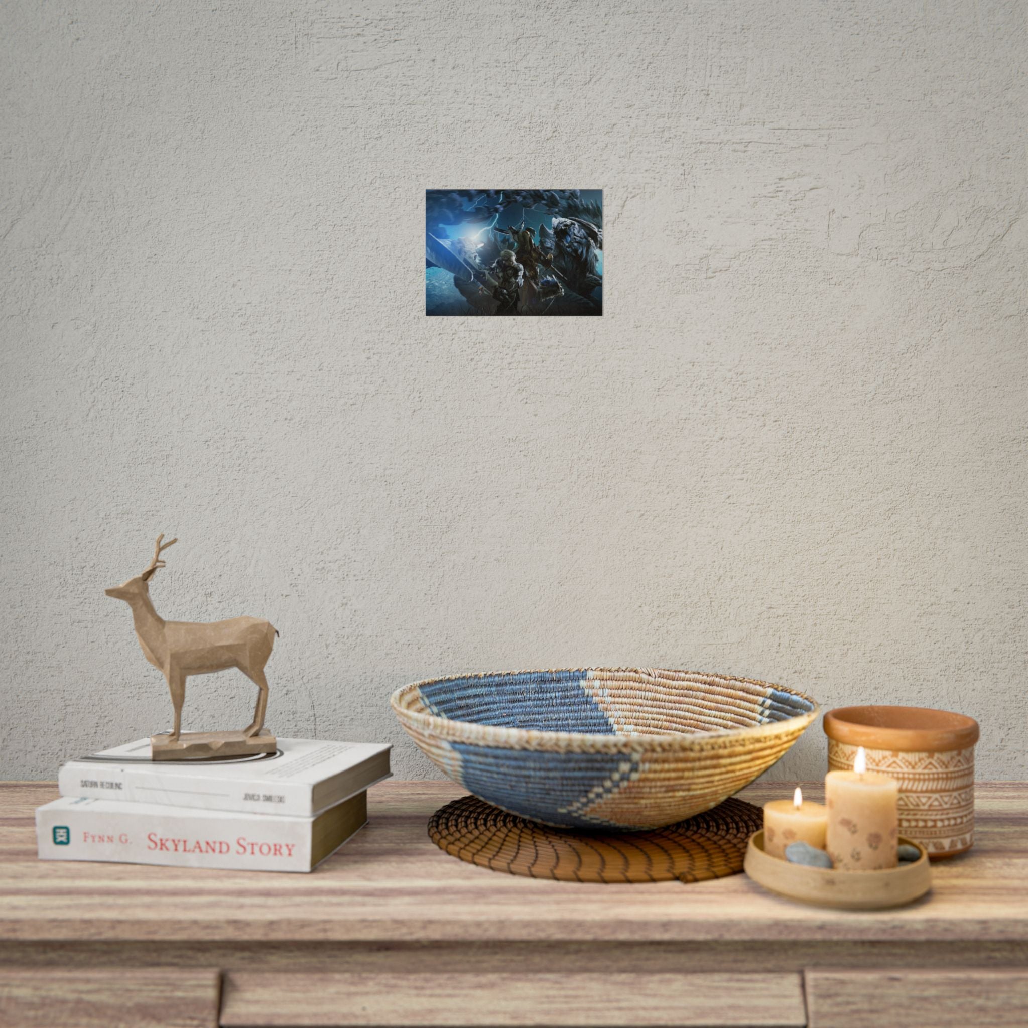 monster-hunter-poster-wall-art-matte-print-home-decor-gaming-poster-art-gamer-gift-video-game-art-hunter-fan