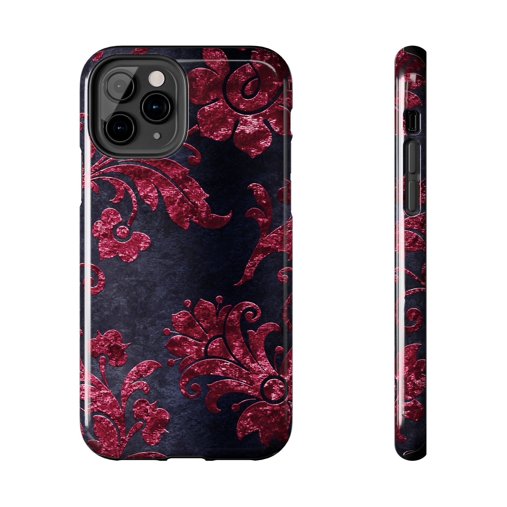 embossed-burgundy-velvet-tough-iphone-case-protective-iphone-cover-heavy-duty-iphone-case-rugged-phone-case-durable-smartphon