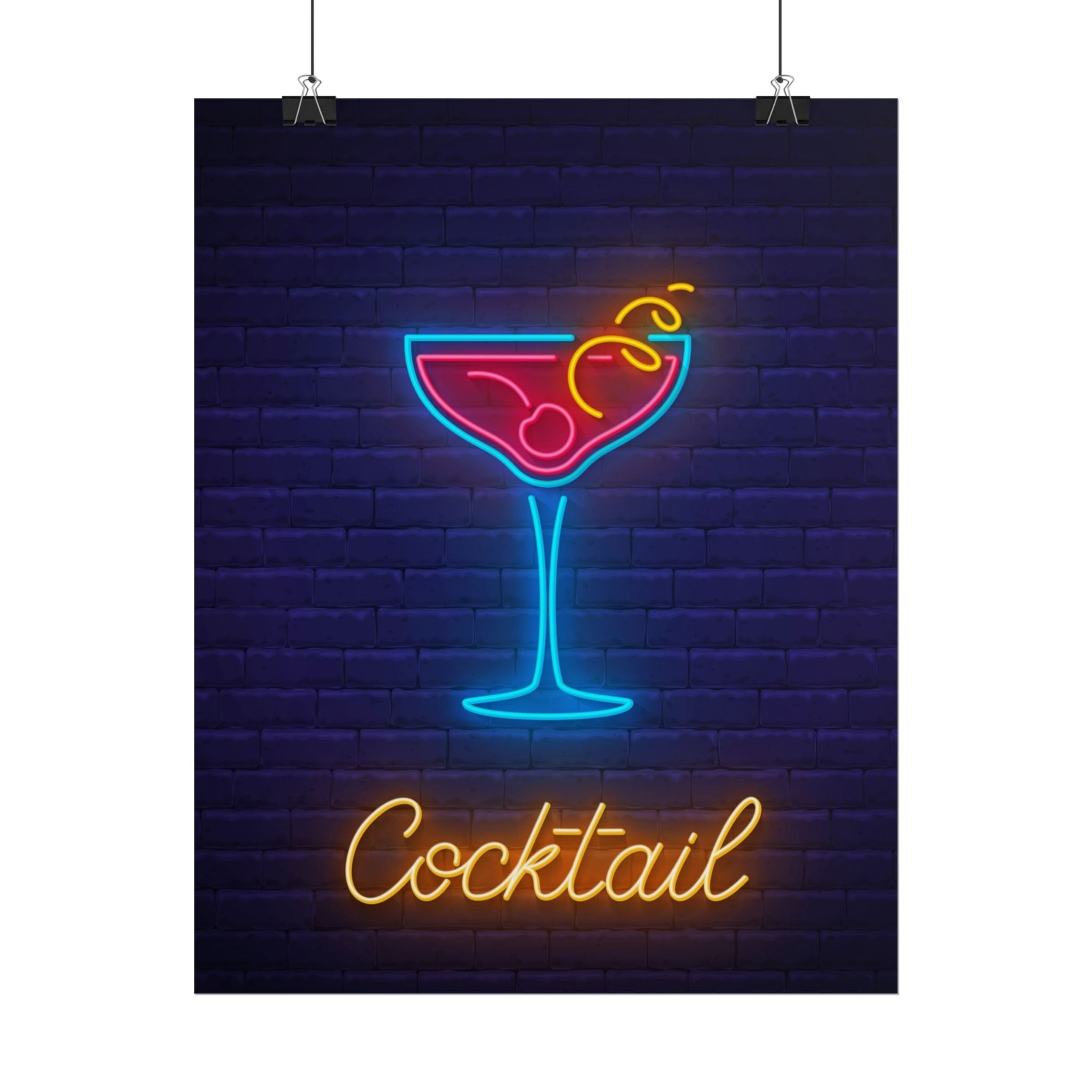 cocktail-neon-martini-poster-wall-art-decor-large-poster-artwork-cocktail-print-bar-decor-kitchen-wall-art