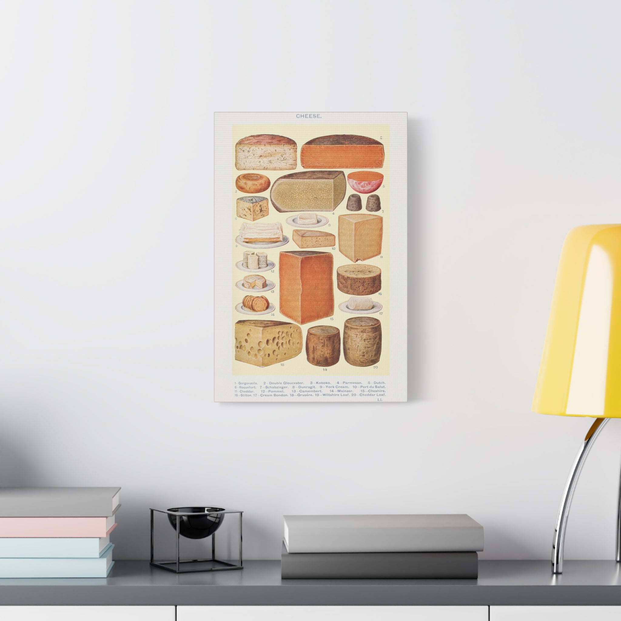 canvas-print-cheese-table-wall-art-gorgonzola-double-gloucester-koboko-parmesan-kitchen-decor-stretched-matte-canvas-vintage