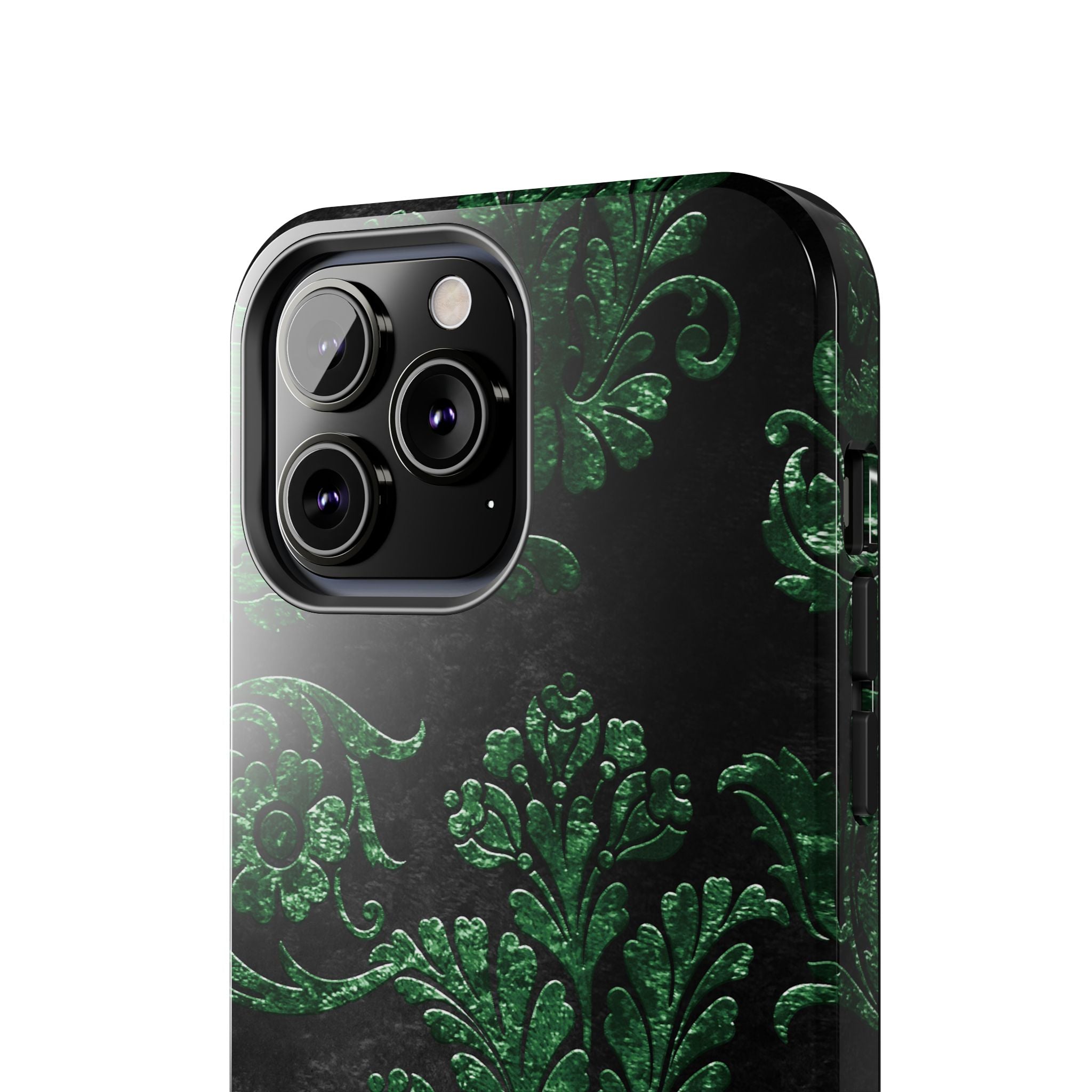 embossed-emerald-velvet-tough-iphone-case-protective-iphone-cover-heavy-duty-iphone-case-rugged-phone-case-durable-smartphone