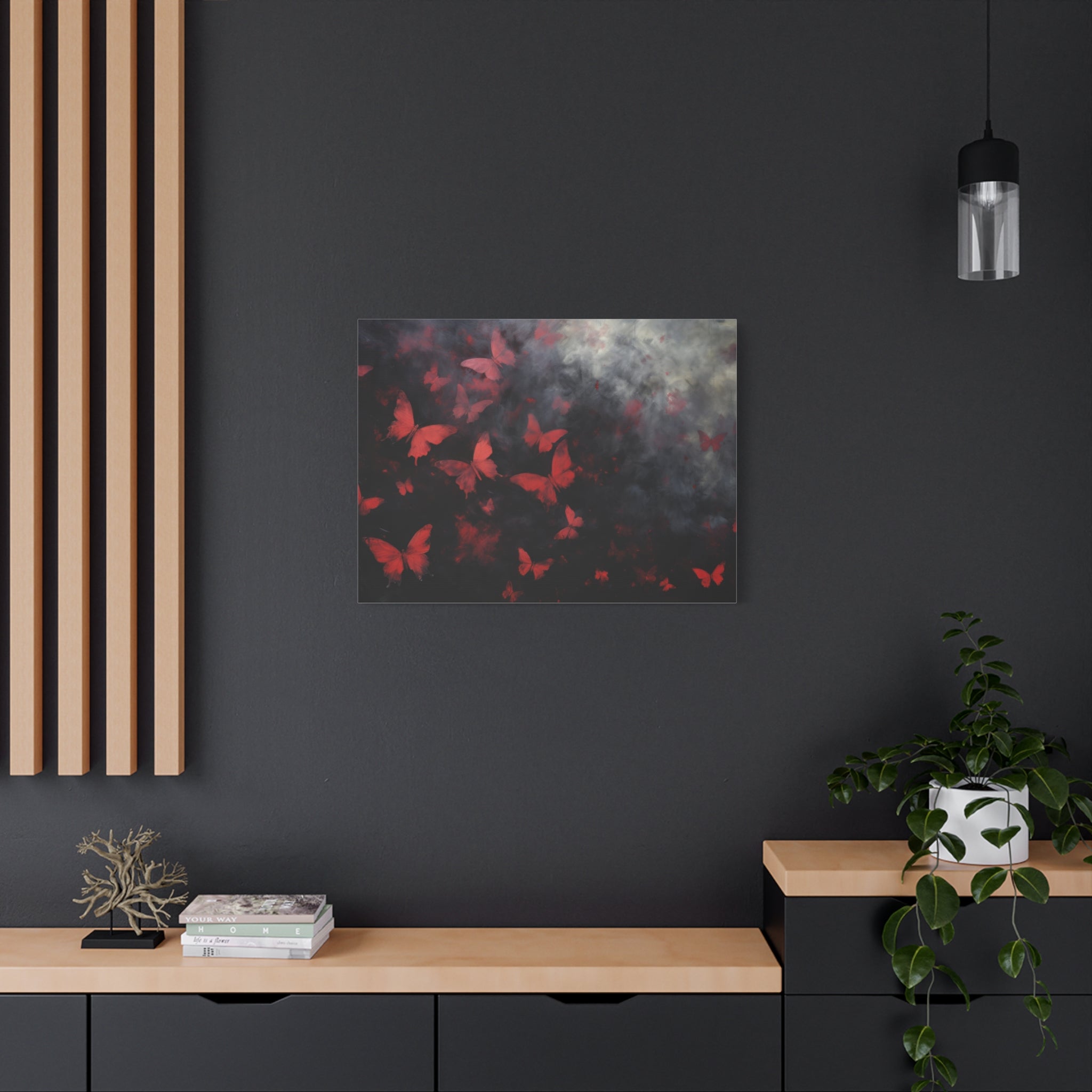 canvas-print-red-butterfly-brush-strokes-elegant-living-room-decor-housewarming-gift-canvas-wall-art-abstract-paintings