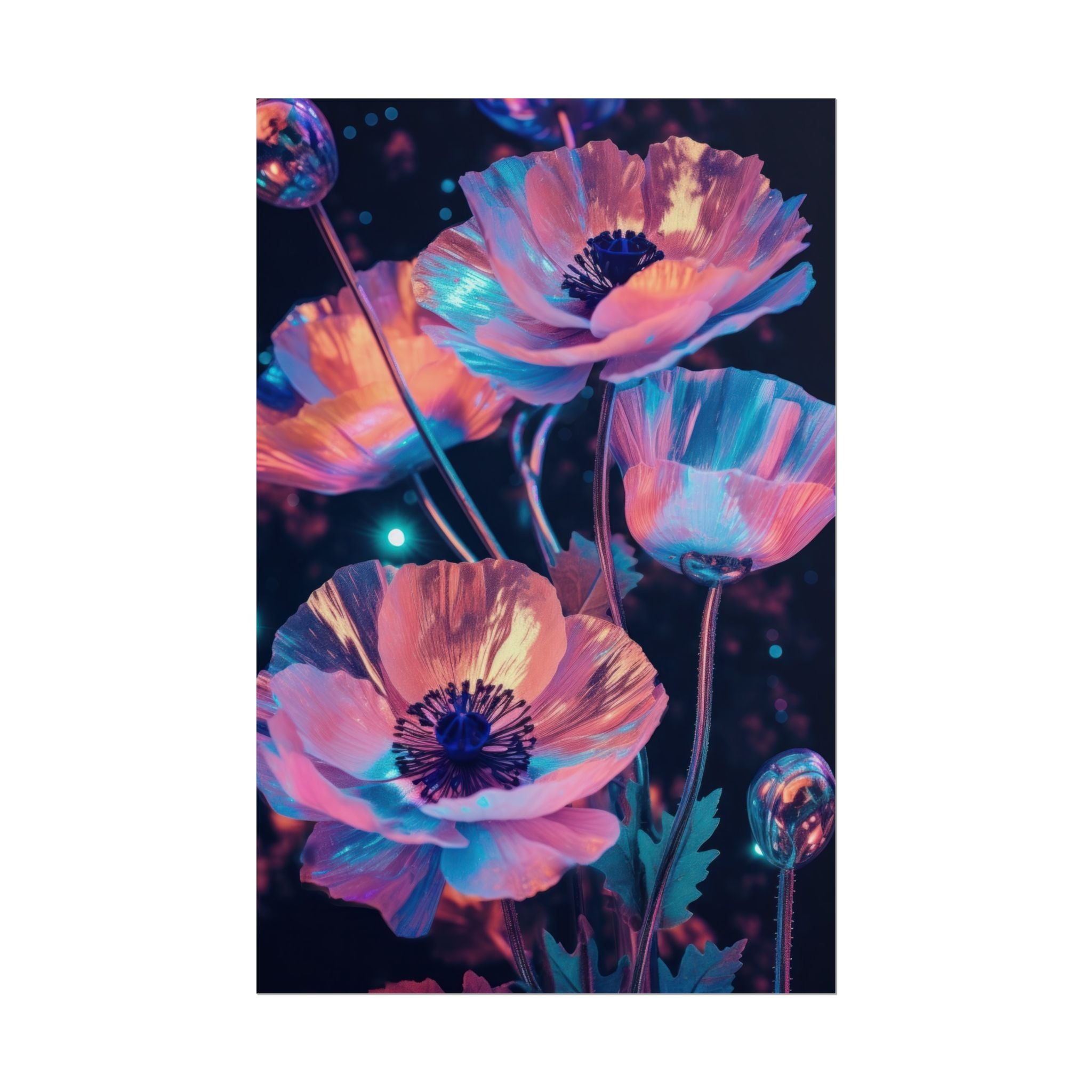 poppy-flower-poster-art-pearl-floral-wall-art-floral-print-flower-print-nature-wall-decor-flower-wall-decor-housewarming-gift