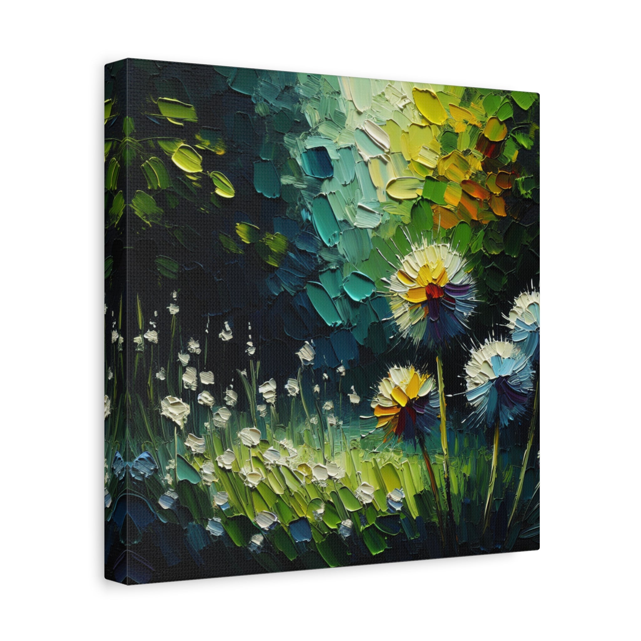canvas-print-impasto-dandelion-wall-art-matte-canvas-oil-painting-stretched-wall-art-home-decor-floral-print-gift-for-nature-