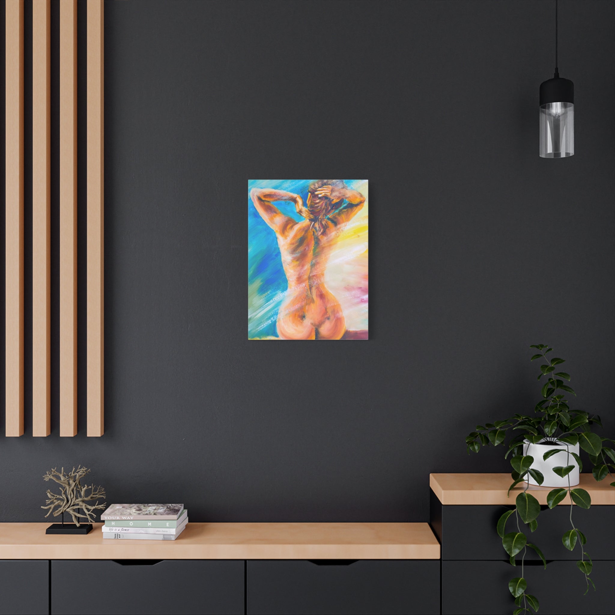 canvas-print-violin-naked-woman-body-oil-effect-wall-decor-matte-stretched-art-musician-gift-bedroom-decoration-living-room-a