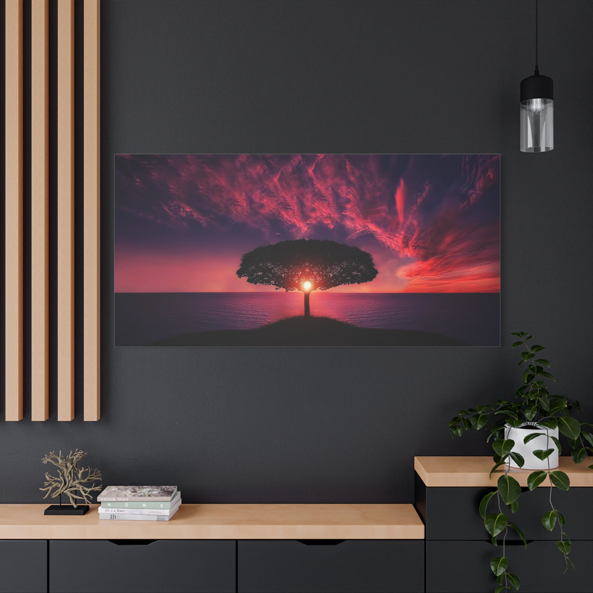 canvas-print-panoramic-sunset-tree-wall-art-scenery-decor-matte-canvas-large-canvas-canvas-art-print-landscape-nature-wall-de