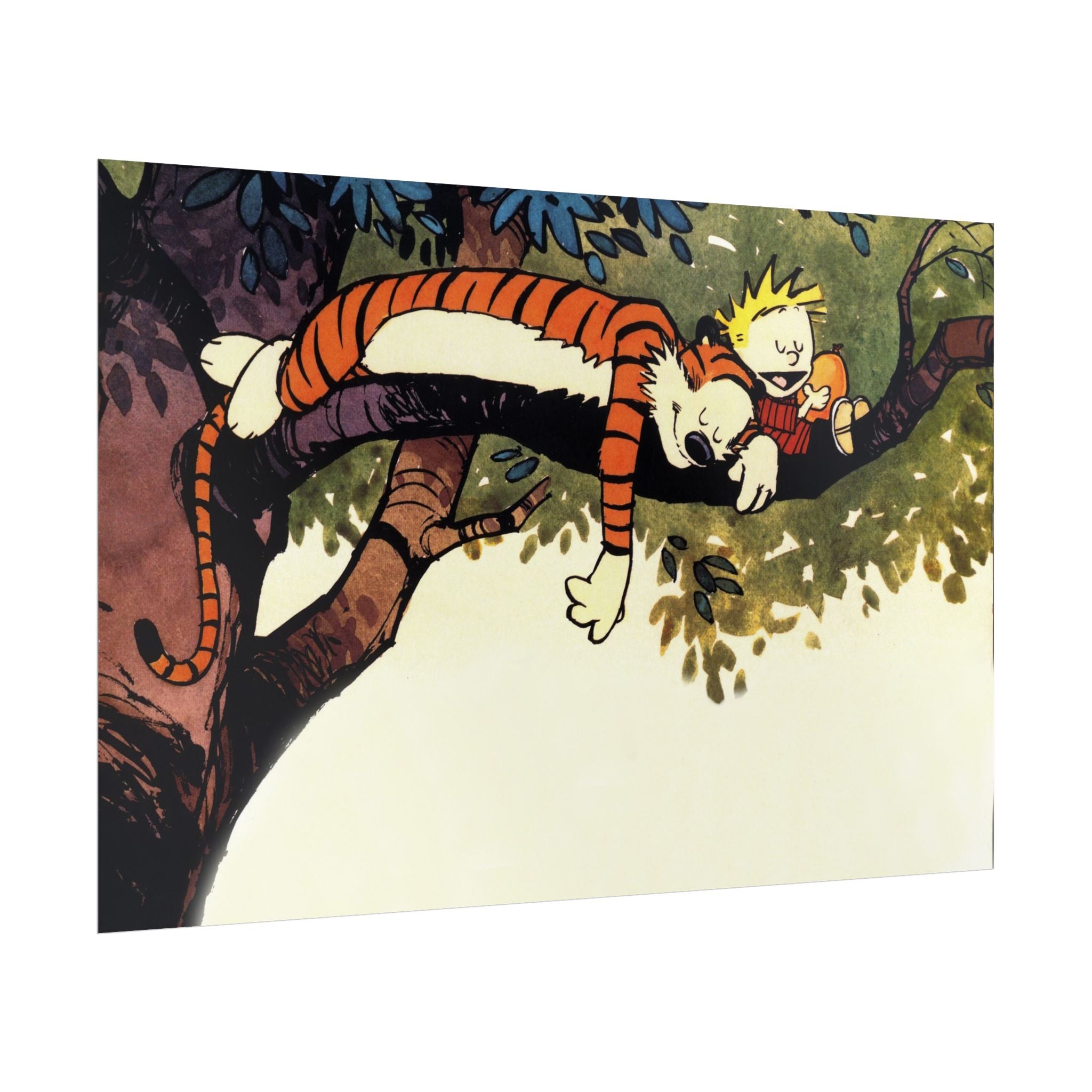 Calvin and Hobbes Poster Wall Art - Nostalgic Cartoon Wall Decor - Unique Birthday Gift for Fans - Timeless Comic Book Art