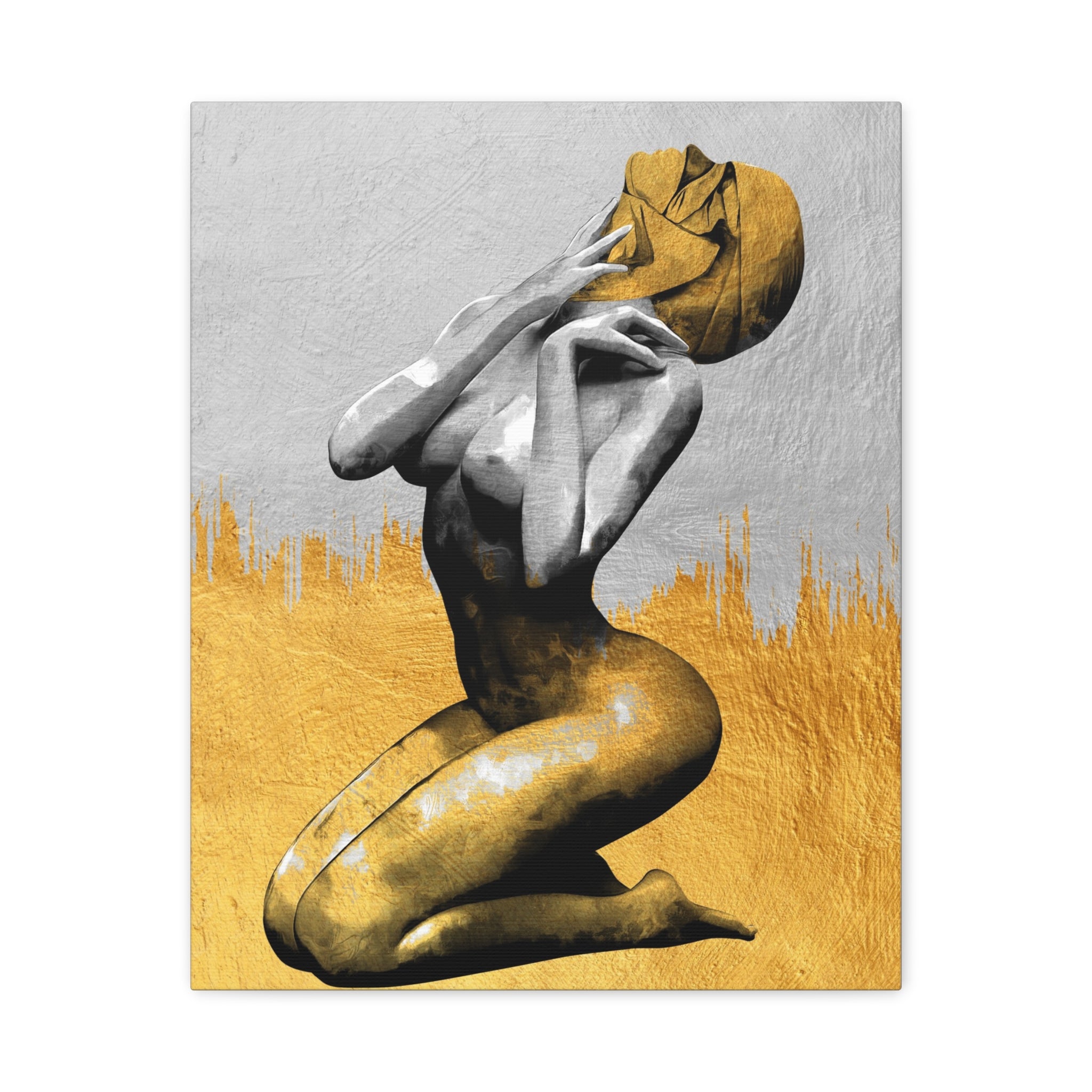 canvas-print-modern-art-nude-art-golden-decor-stretched-matte-canvas-wall-art-for-living-room-alternative-art-print-artwork