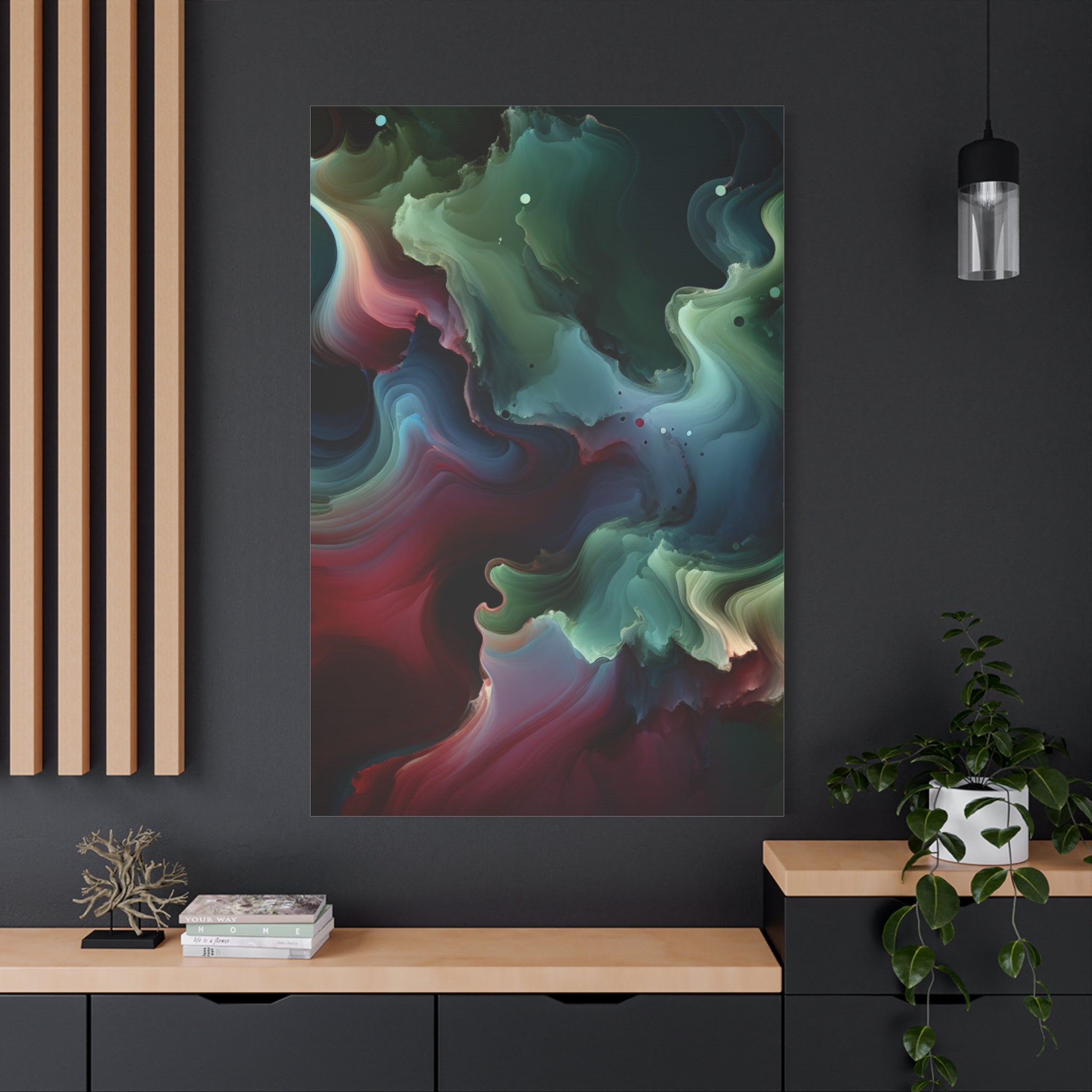 canvas-print-abstract-green-and-burgundy-wall-art-living-room-decor-gallery-wrap-canvas-abstract-wall-decor-colorful-art-home
