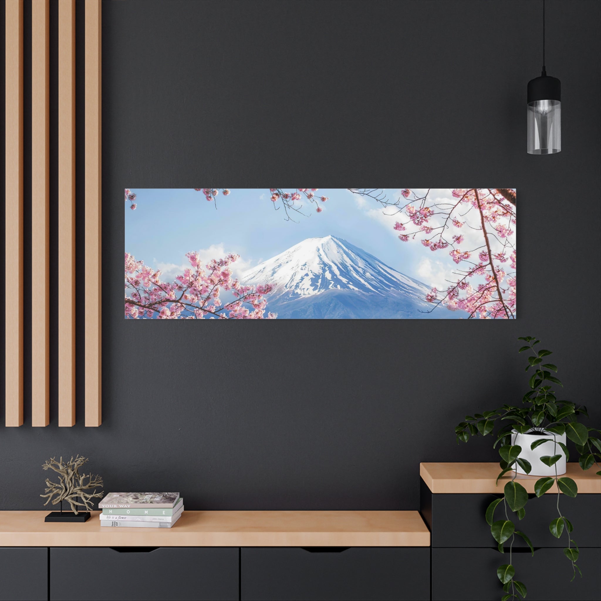 canvas-print-mount-fuji-cherry-blossom-wall-art-scenery-winter-sakura-flower-decor-stretched-matte-japanese-landscape-home-de