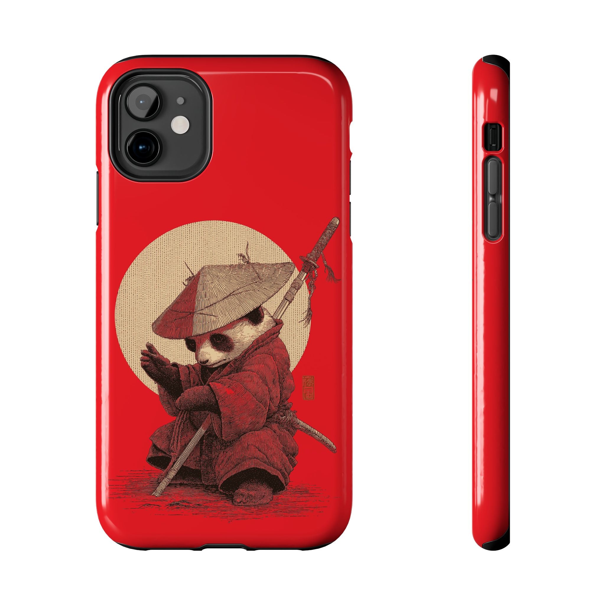 japanese-samurai-panda-iphone-tough-case-kawaii-animal-phone-cover-protective-phone-cover-japandi-art-iphone-case