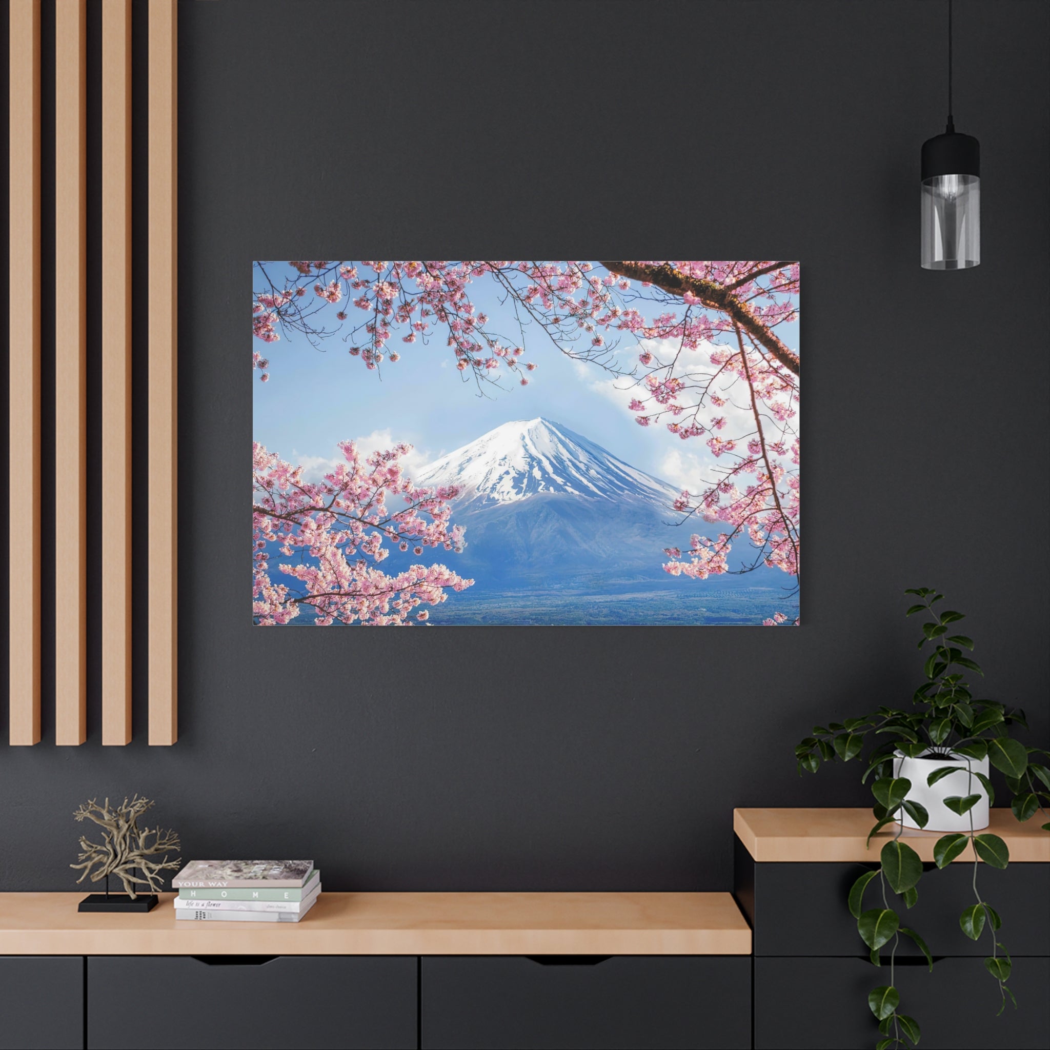 canvas-print-mount-fuji-cherry-blossom-wall-art-scenery-winter-sakura-flower-decor-stretched-matte-japanese-landscape-home-de