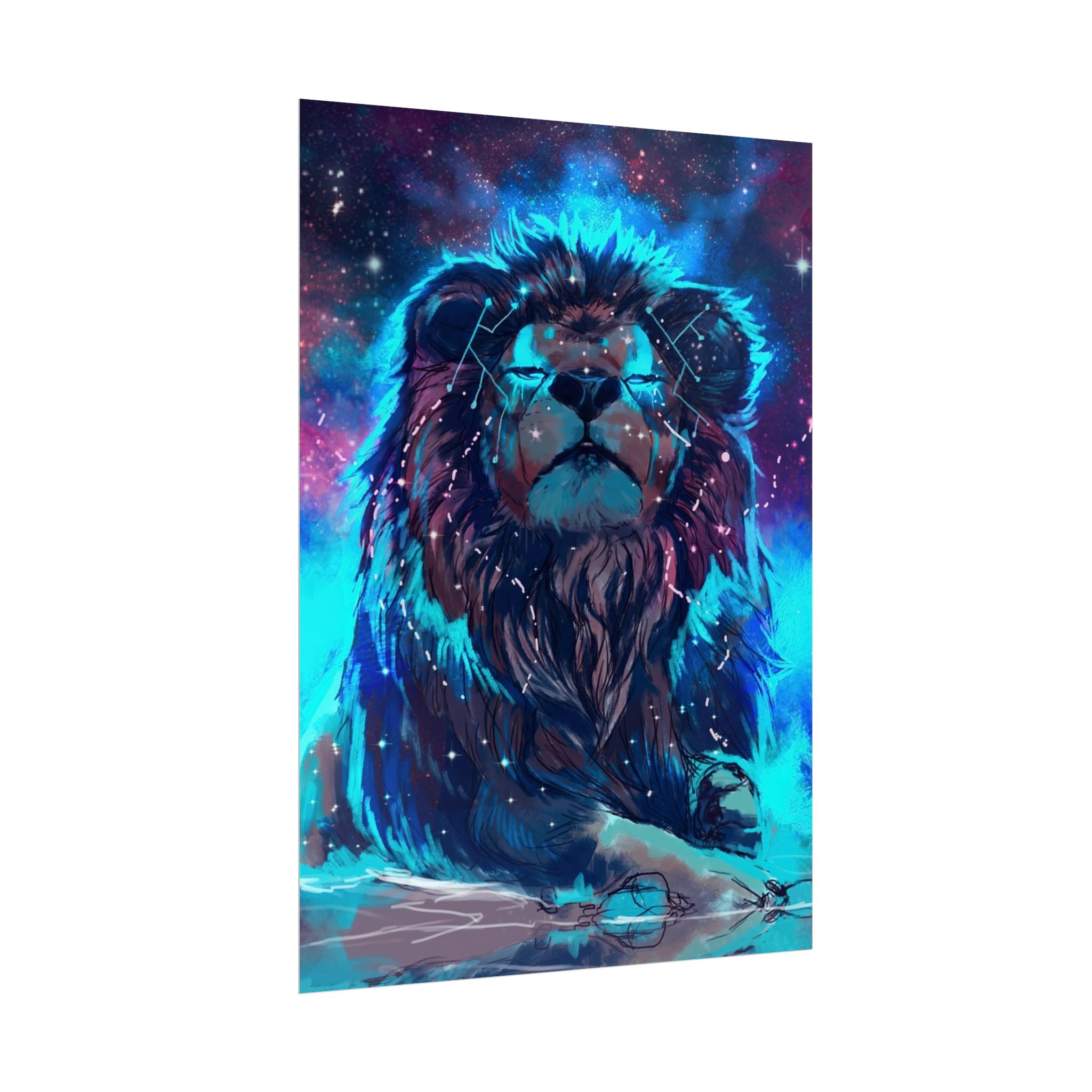 poster-print-lion-wall-art-fantasy-leon-living-room-decor-lion-wall-decor-lion-poster-jungle-animal-art-print-wildlife-safari