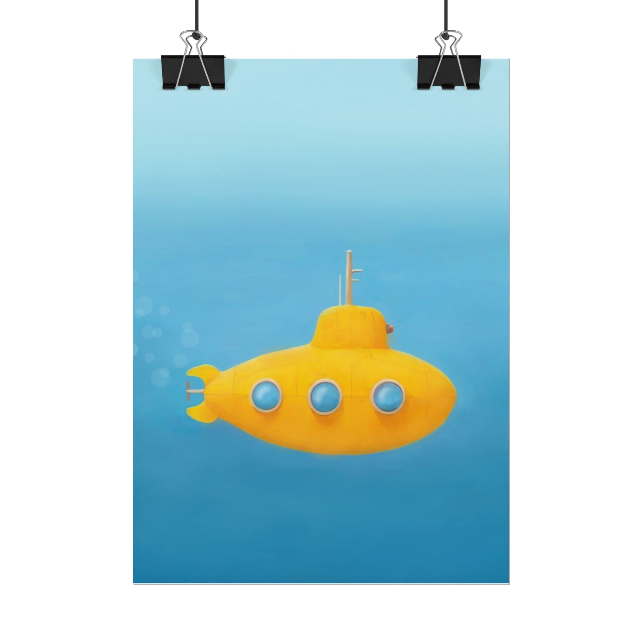 yellow-submarine-nursery-poster-art-fine-art-poster-wall-art-submarine-print-yellow-nursery-decor-gender-neutral-nursery