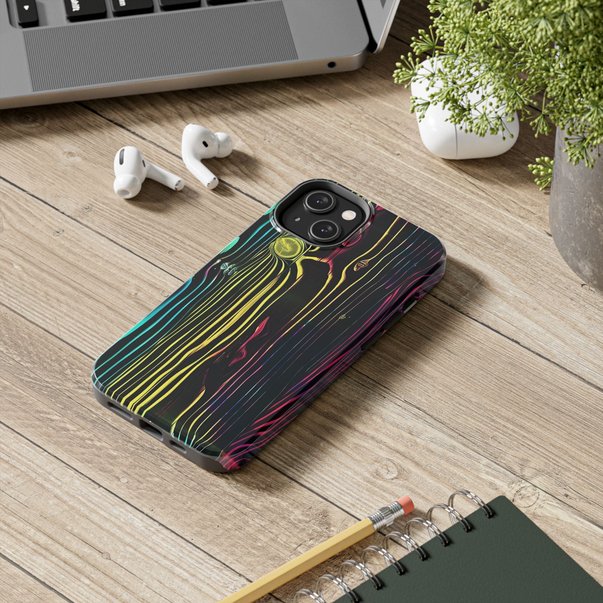 disco-neon-tough-iphone-cases-wood-grain-texture-iphone-case-cover-protective-iphone-shell-unique-iphone-accessories-iphone-1