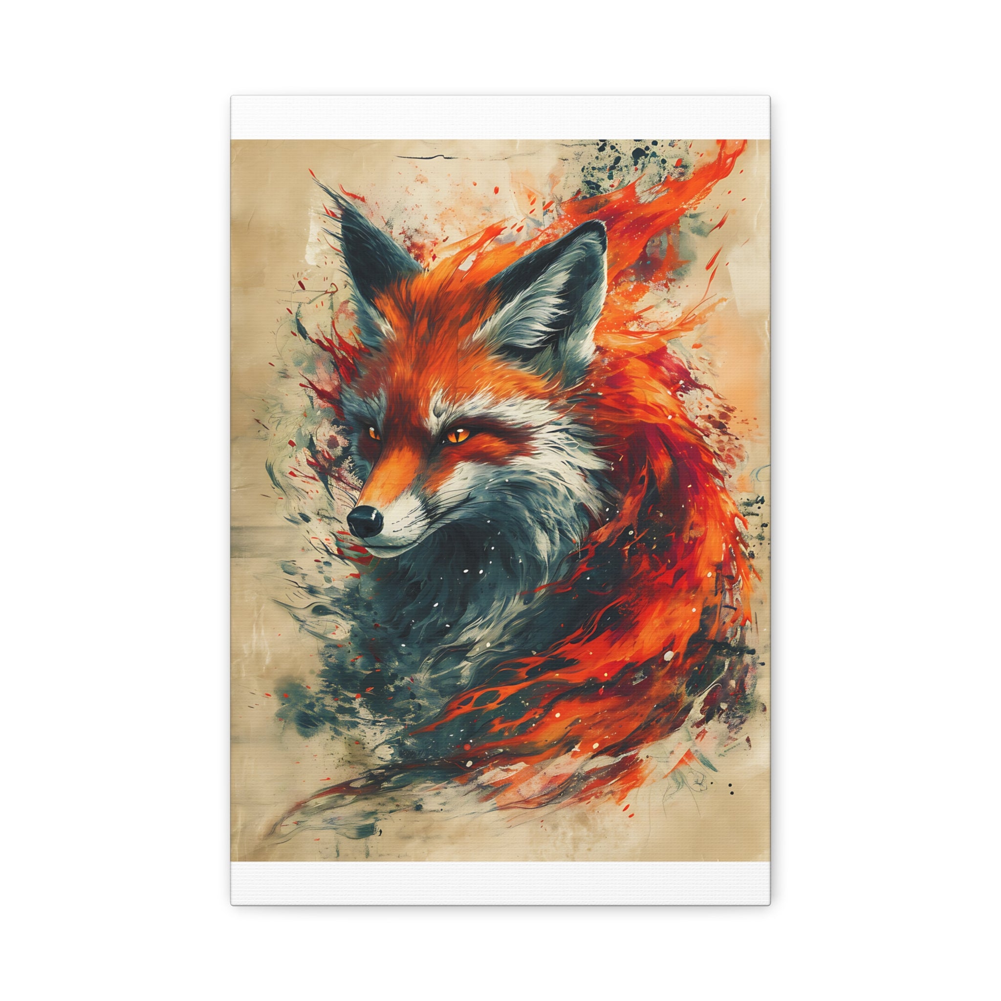 Red Fox Poster Print, Fantasy Wildlife Wall Art, Home Decor, Animal Lover Gift, Nature Print, Fantasy Art Decor, Poster Wall Art
