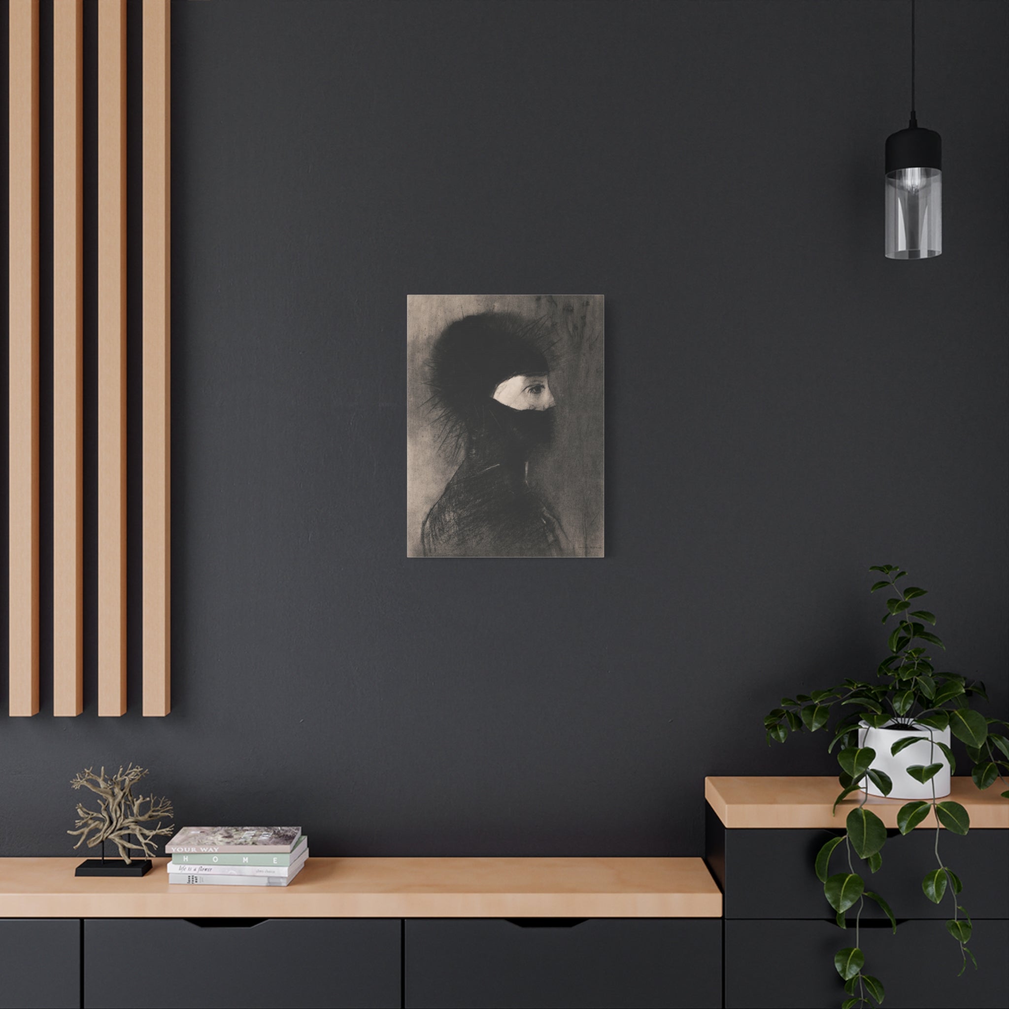 canvas-wall-art-armor-by-odilon-redon-vintage-woman-illustration-post-impressionism-art-wall-decor-matte-canvas-stretched