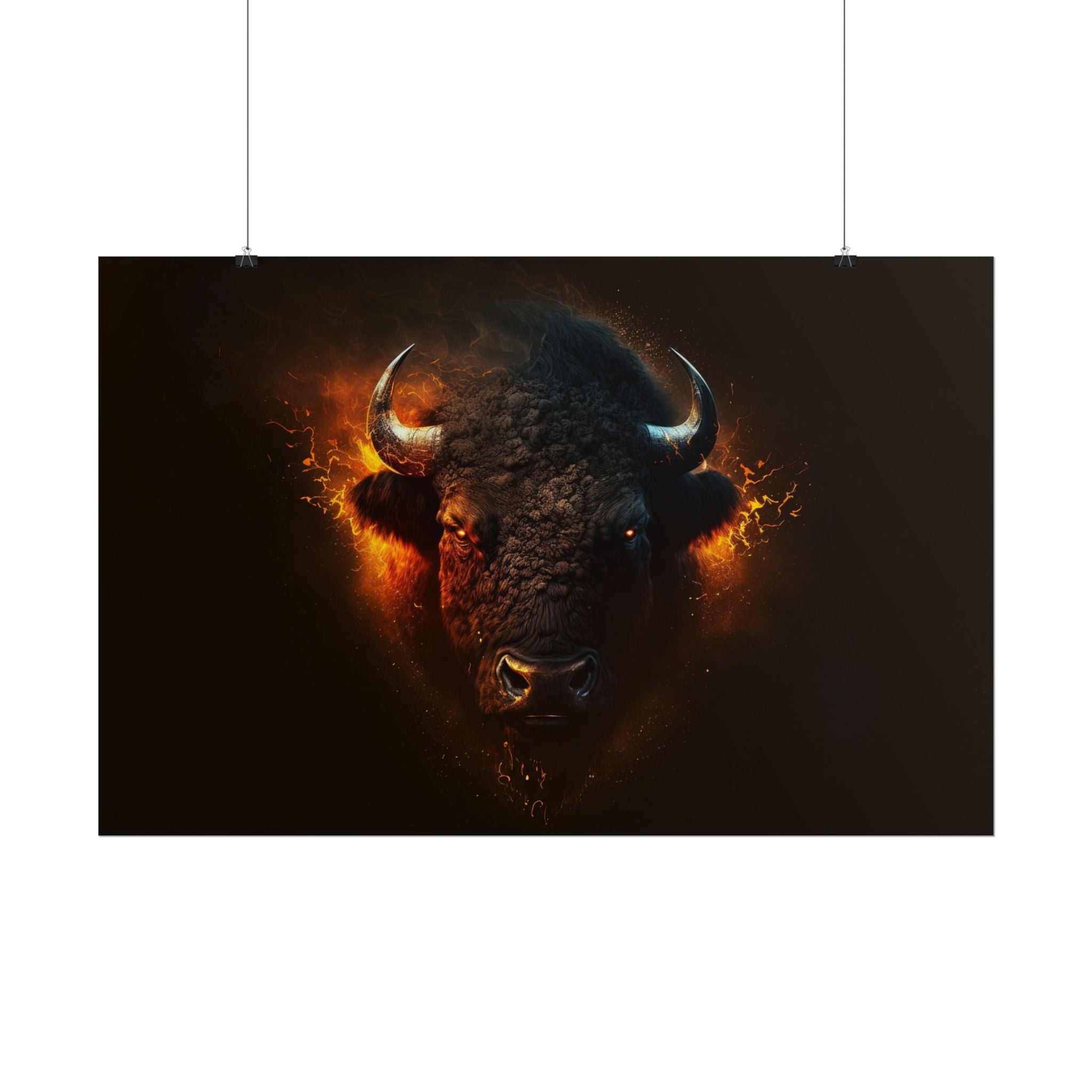 bison-art-poster-wall-decor-buffalo-gift-wildlife-home-decoration-western-bison-wall-art-nature-lover-gift-farm-house-wall-de