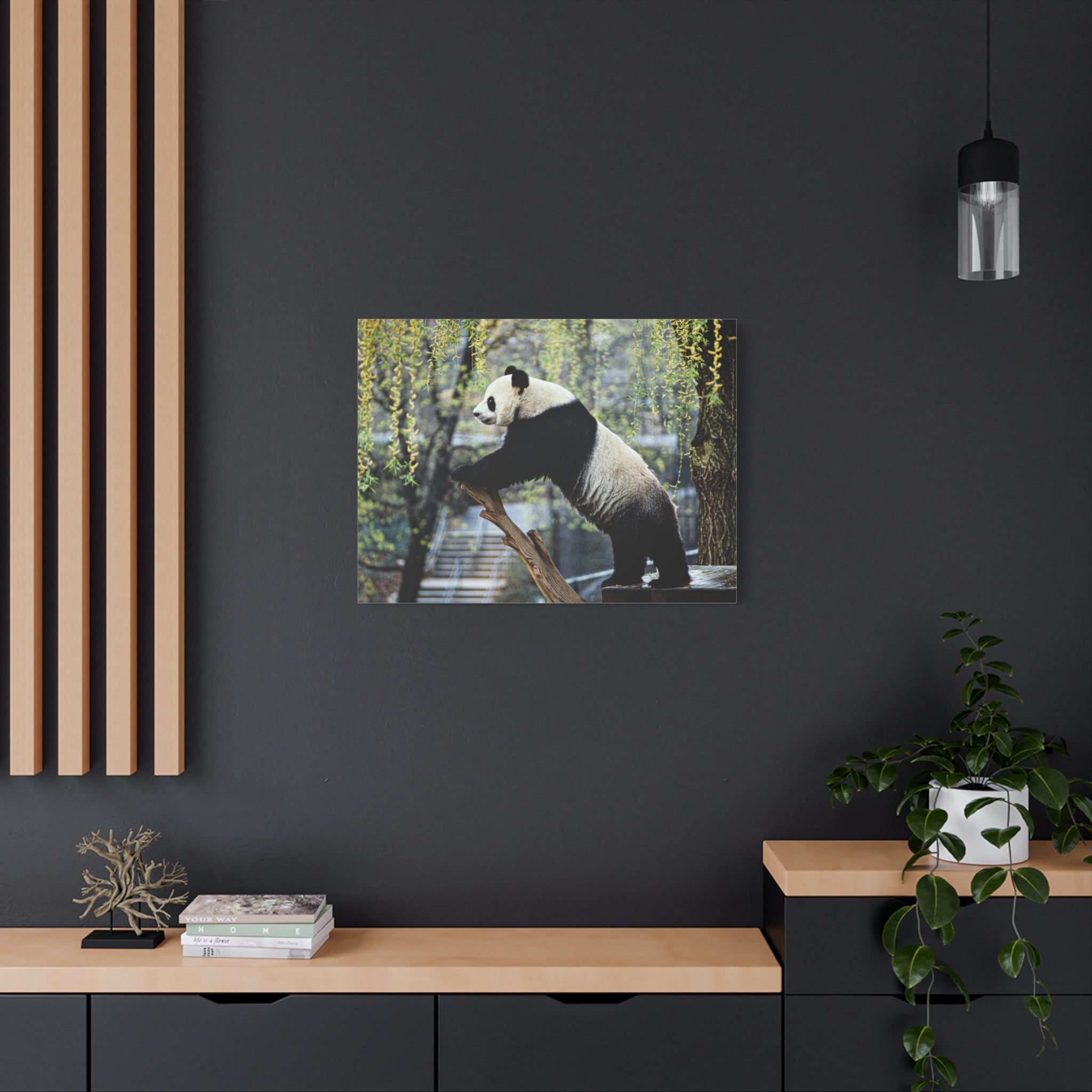canvas-wall-art-cute-panda-wall-decor-nature-home-decor-panda-gift-panda-canvas-print-stretched-matte-canvas