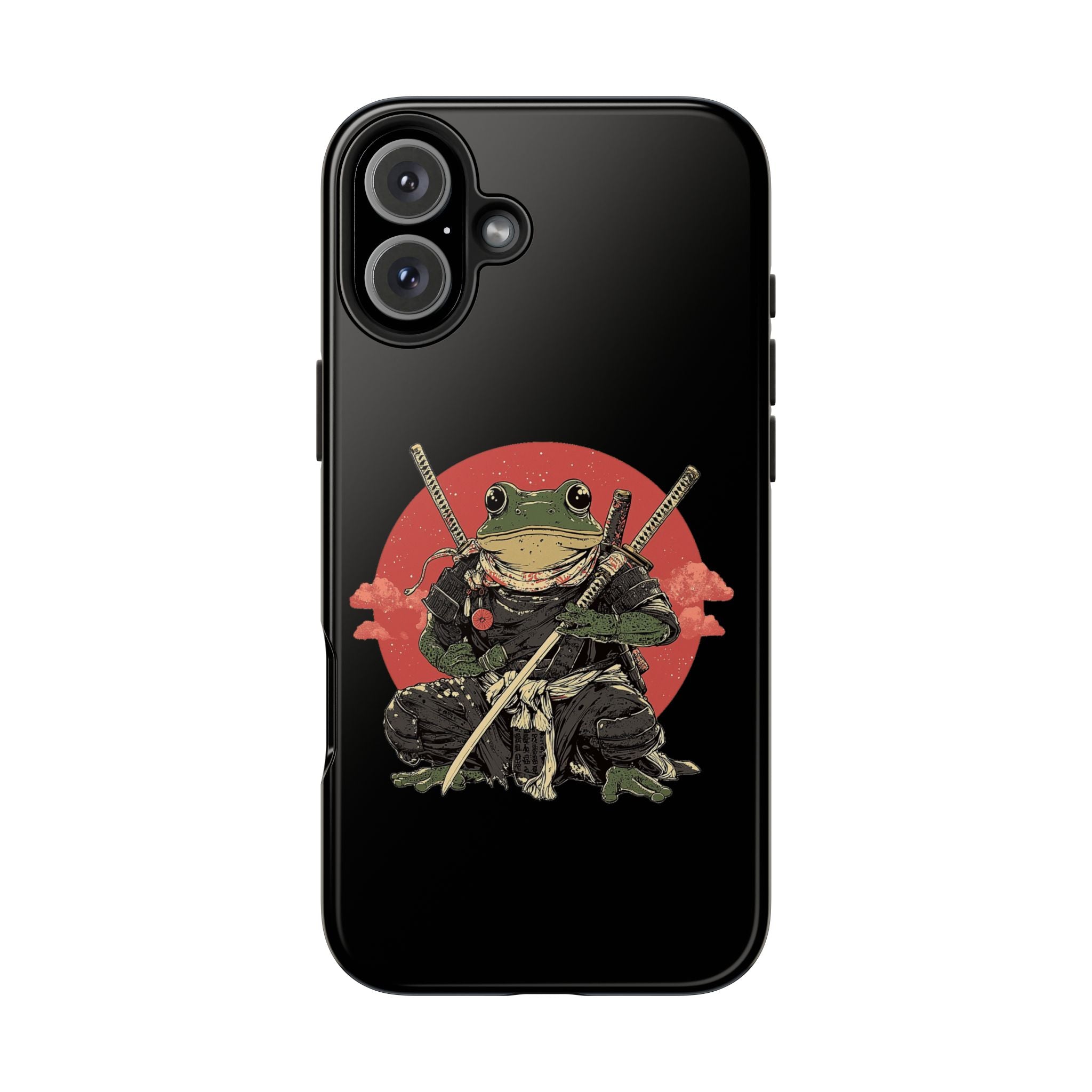 retro-vintage-ninja-frog-iphone-tough-case-red-sun-japanese-samurai-frog-design-ninja-warrior-black-iphone-hard-cover