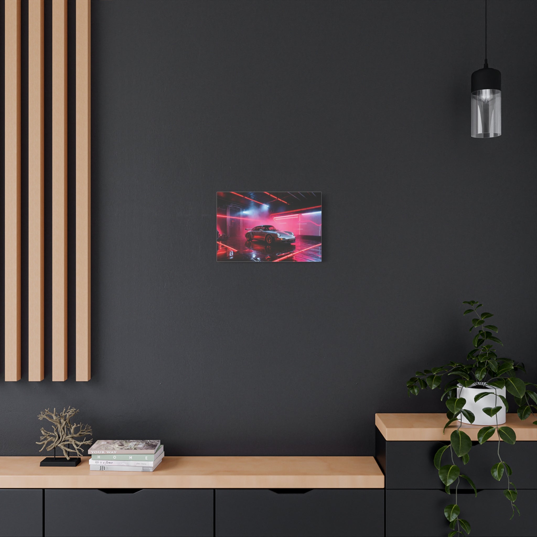 canvas-print-wall-art-porsche-911-red-gt3r-neon-supercar-poster-matte-canvas-decor-stretched-large-canvas-wall-art