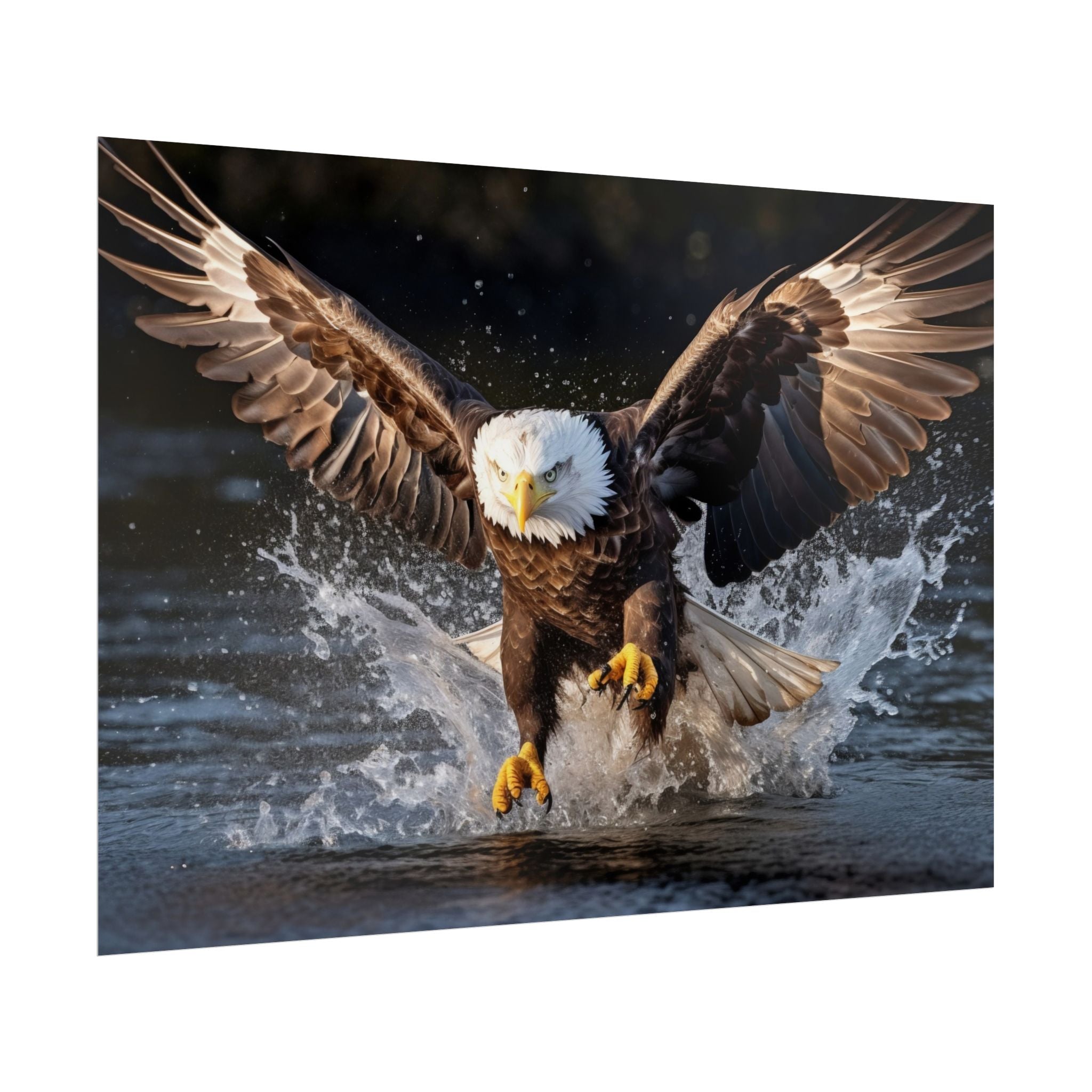 hunting-eagle-fine-art-poster-print-home-decor-wildlife-art-bird-lover-gift-living-room-decoration-eagle-decor