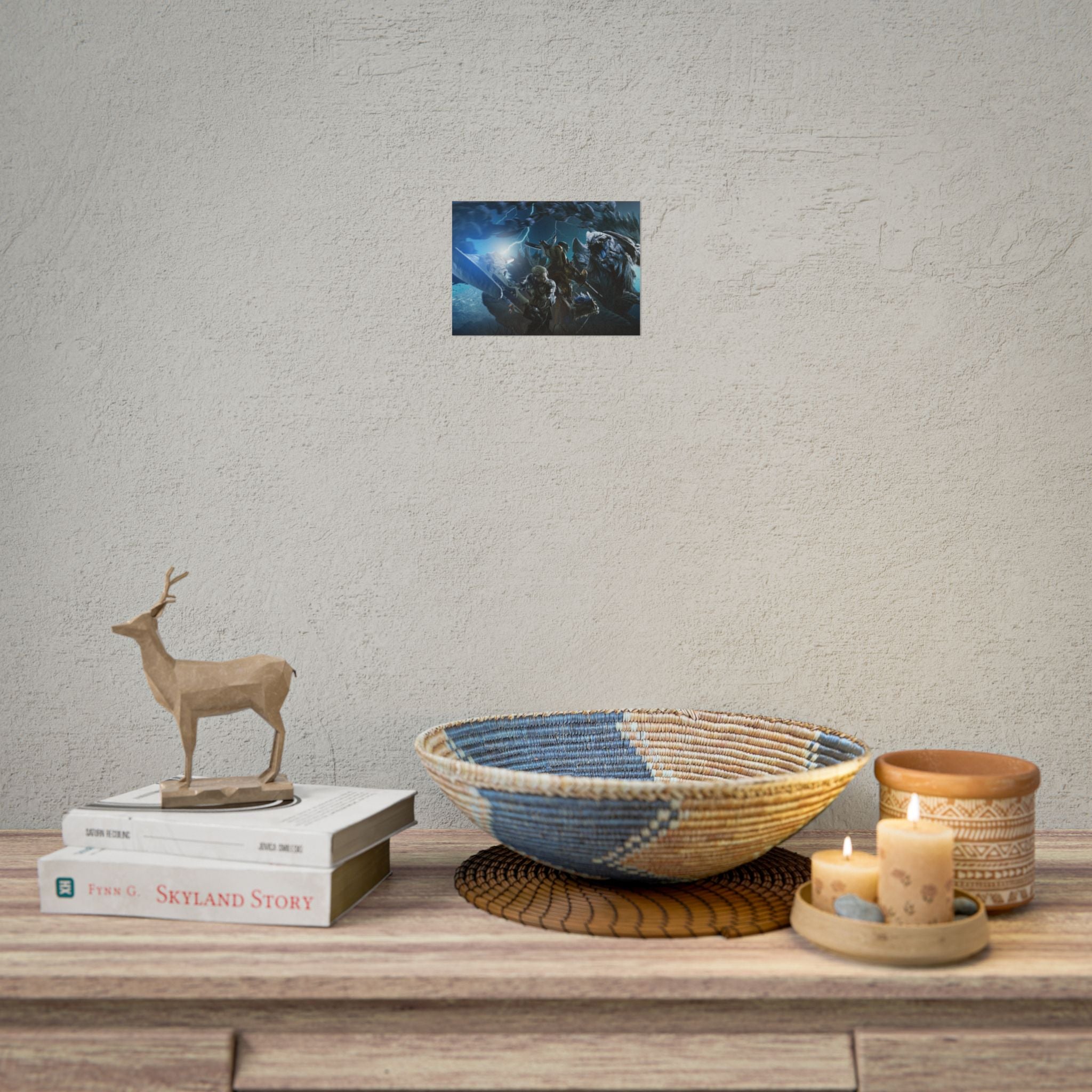 monster-hunter-poster-wall-art-matte-print-home-decor-gaming-poster-art-gamer-gift-video-game-art-hunter-fan