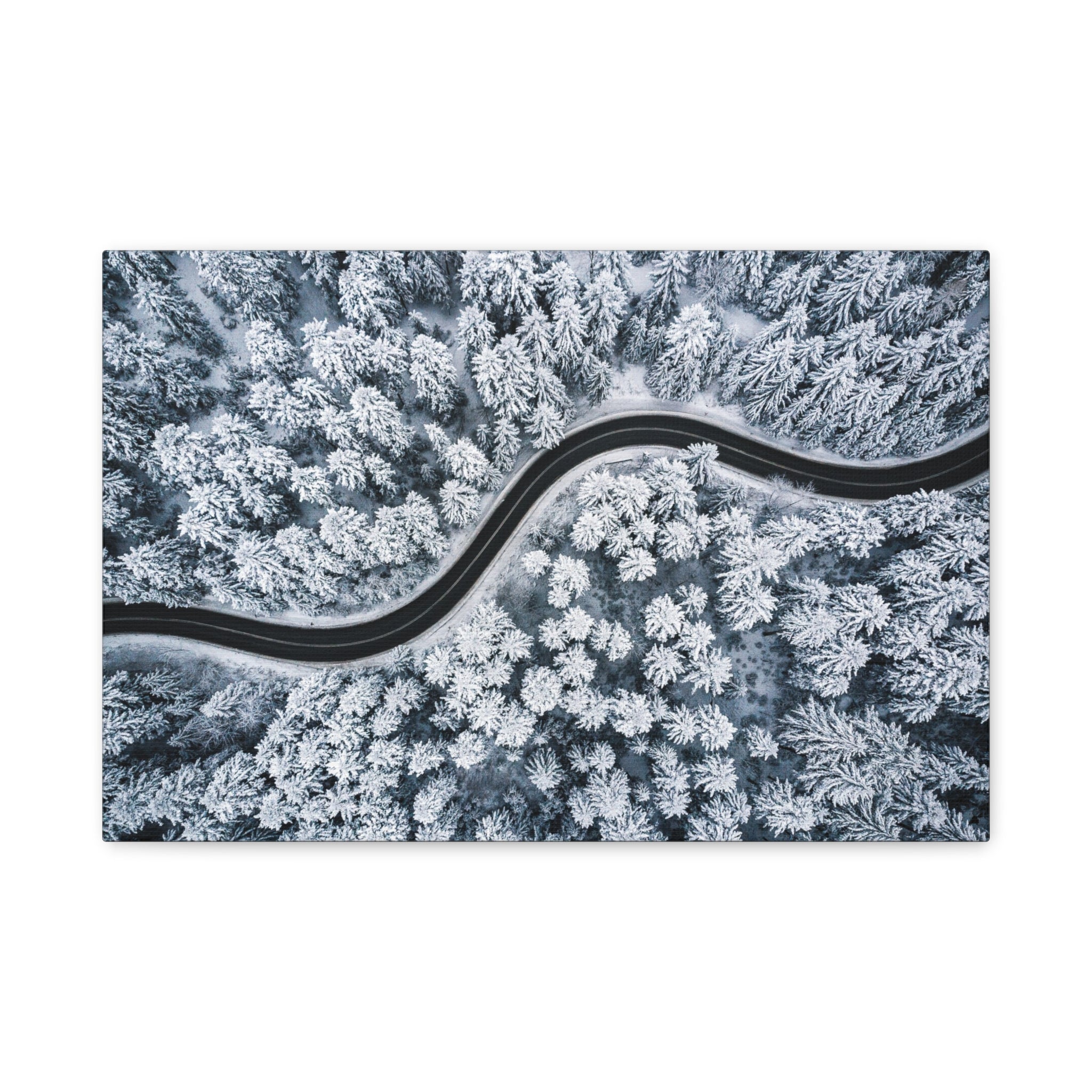 wall-art-winter-road-birds-eye-view-snow-matte-canvas-home-decor-gift-wall-decor-christmas-decoration-holiday-art