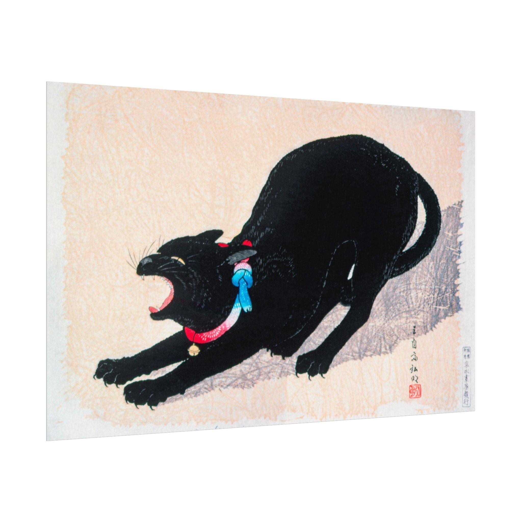 black-cat-hissing-by-hiroaki-takahashi-poster-print-classic-japanese-wall-art-living-room-decor-japandi-art-home-wall-decor