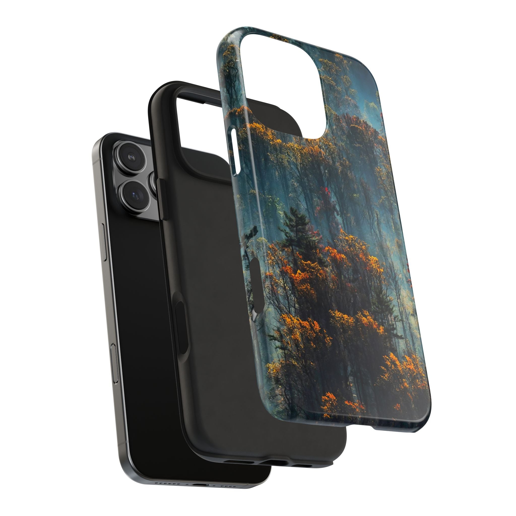 iphone-tough-case-misty-forrest-foggy-fall-iphone-covers-protective-smartphone-cover-nature-lover-gift-adventure-accessory