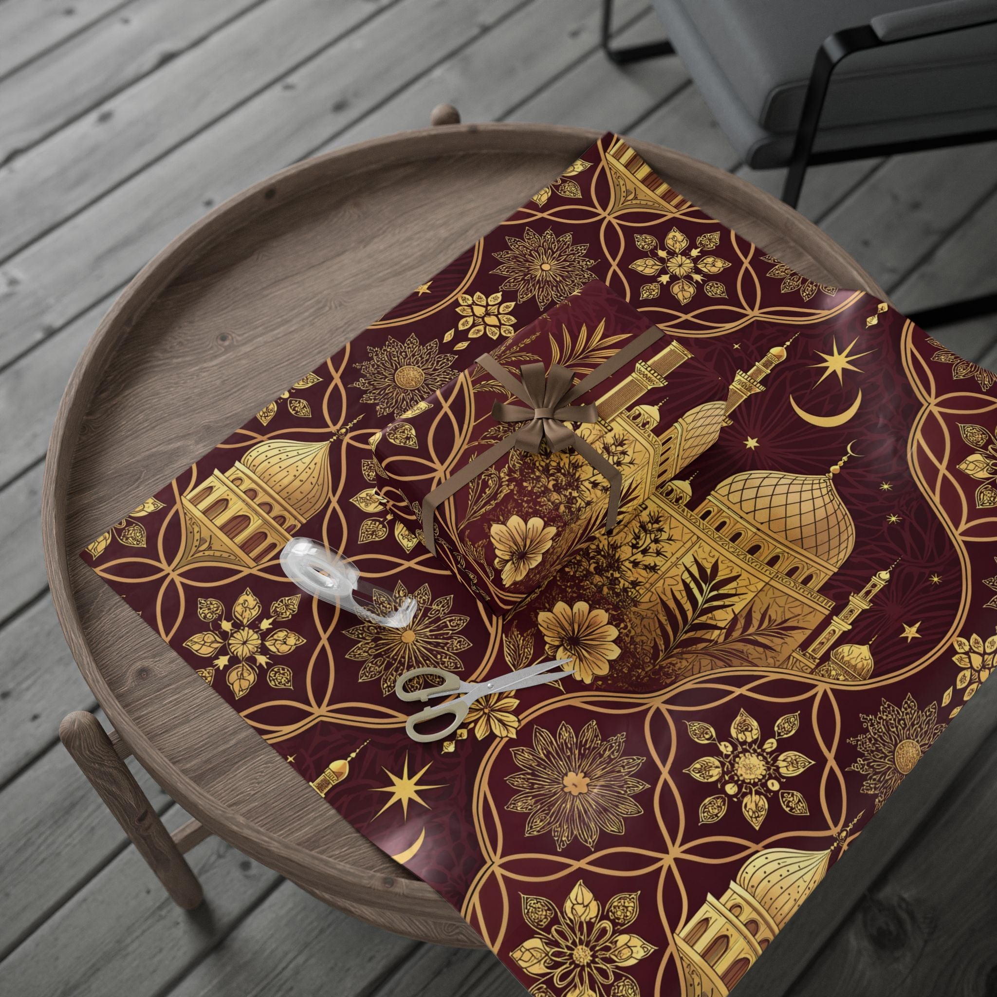 ramadan-night-wrapping-papers-islamic-celestial-gift-wrap-mosque-silhouette-eid-holiday-supplies-festive-present-packaging-re