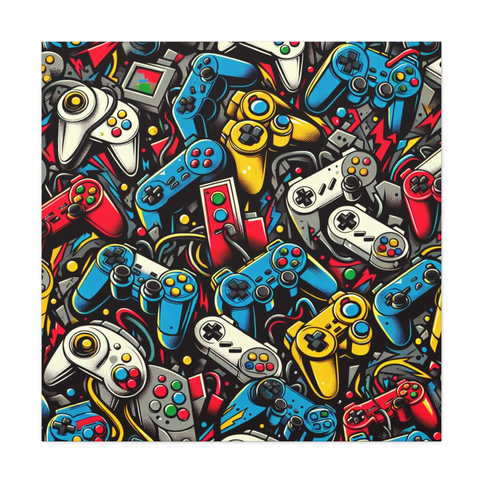 canvas-art-video-game-controller-graffiti-wall-decor-gamer-gift-teen-room-decor-boys-room-art-gaming-wall-print-man-cave-deco