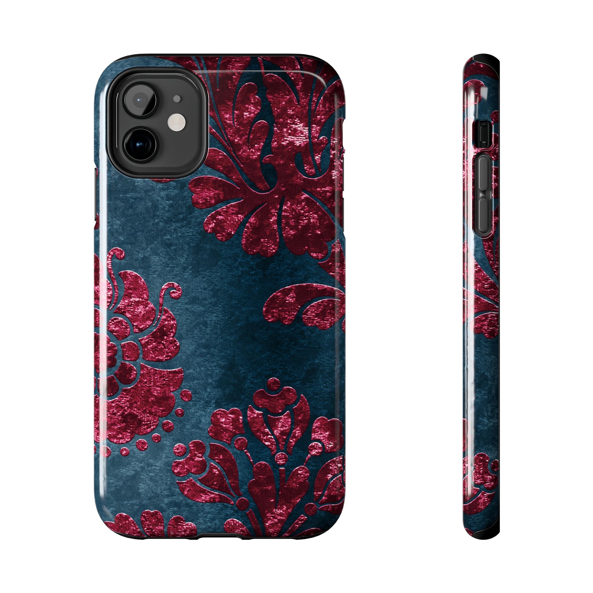 embossed-burgundy-velvet-tough-iphone-case-protective-iphone-cover-heavy-duty-iphone-case-rugged-phone-case-durable-smartphon