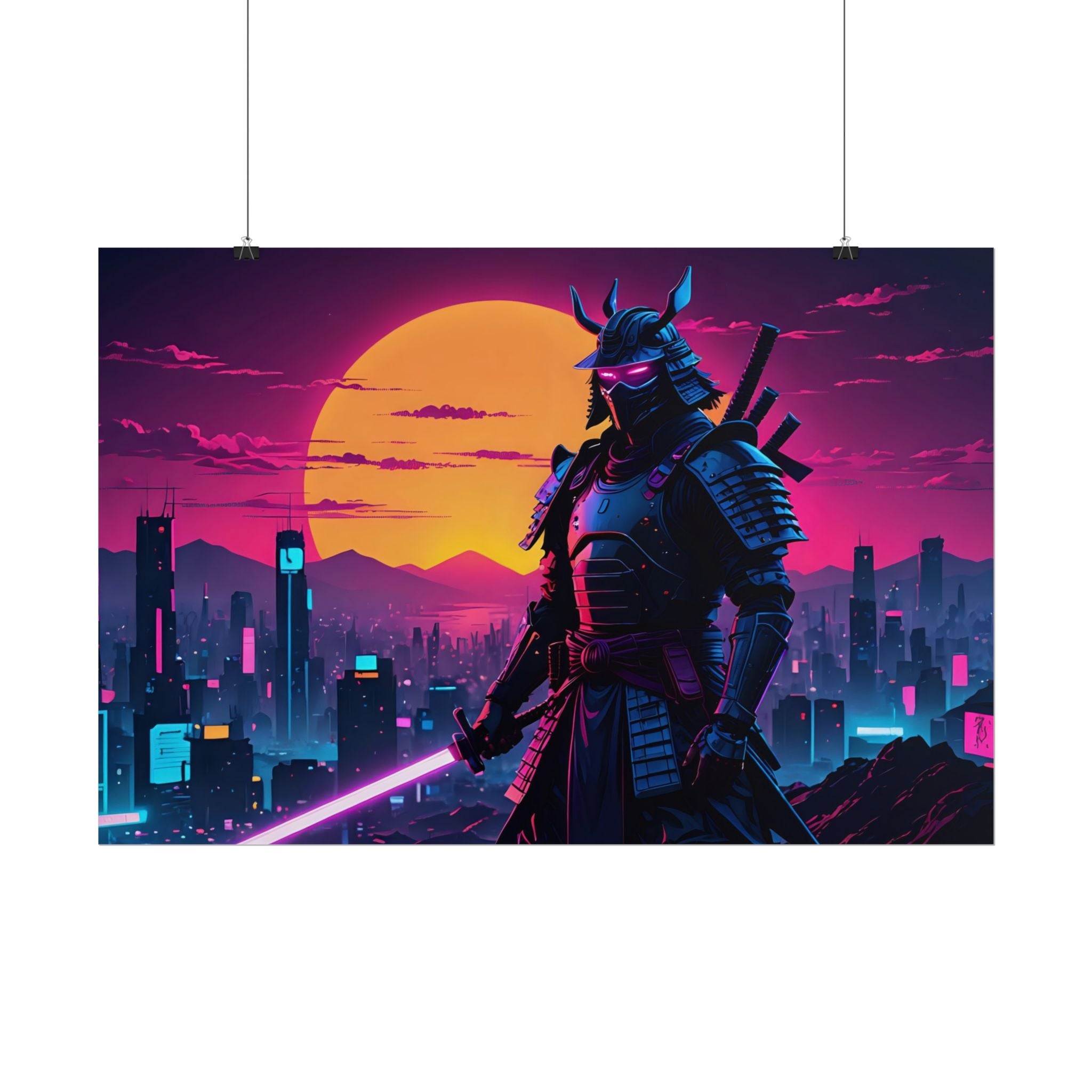 samurai-retrowave-poster-print-synthawave-wall-art-poster-gift-for-anime-fans-home-decor-japanese-art-retro-aesthetic-lightsa