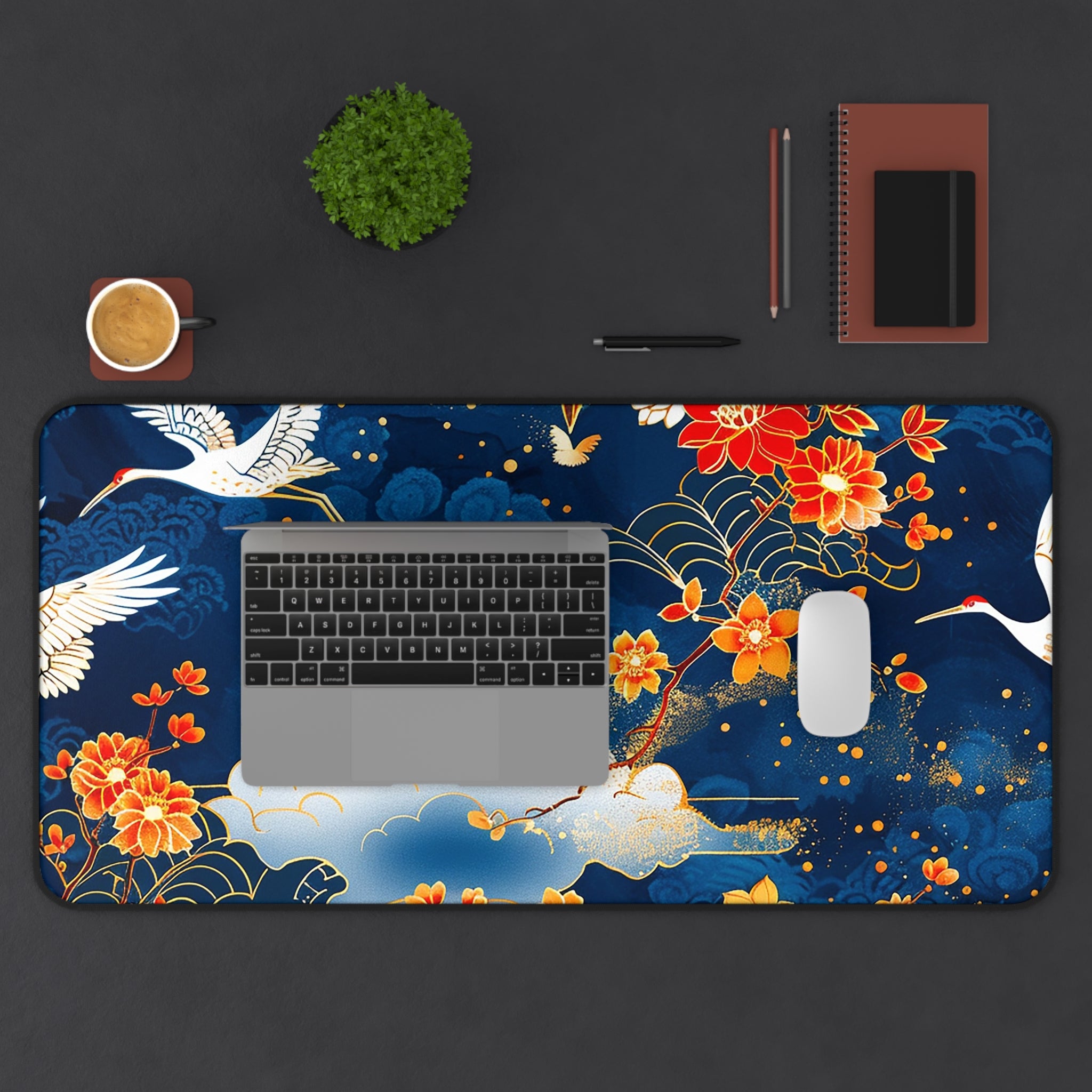 japanese-cranes-art-desk-mat-mousepad-floral-desk-pad-for-home-office-asian-crane-design-gift-for-bird-lovers-office-decor-wo