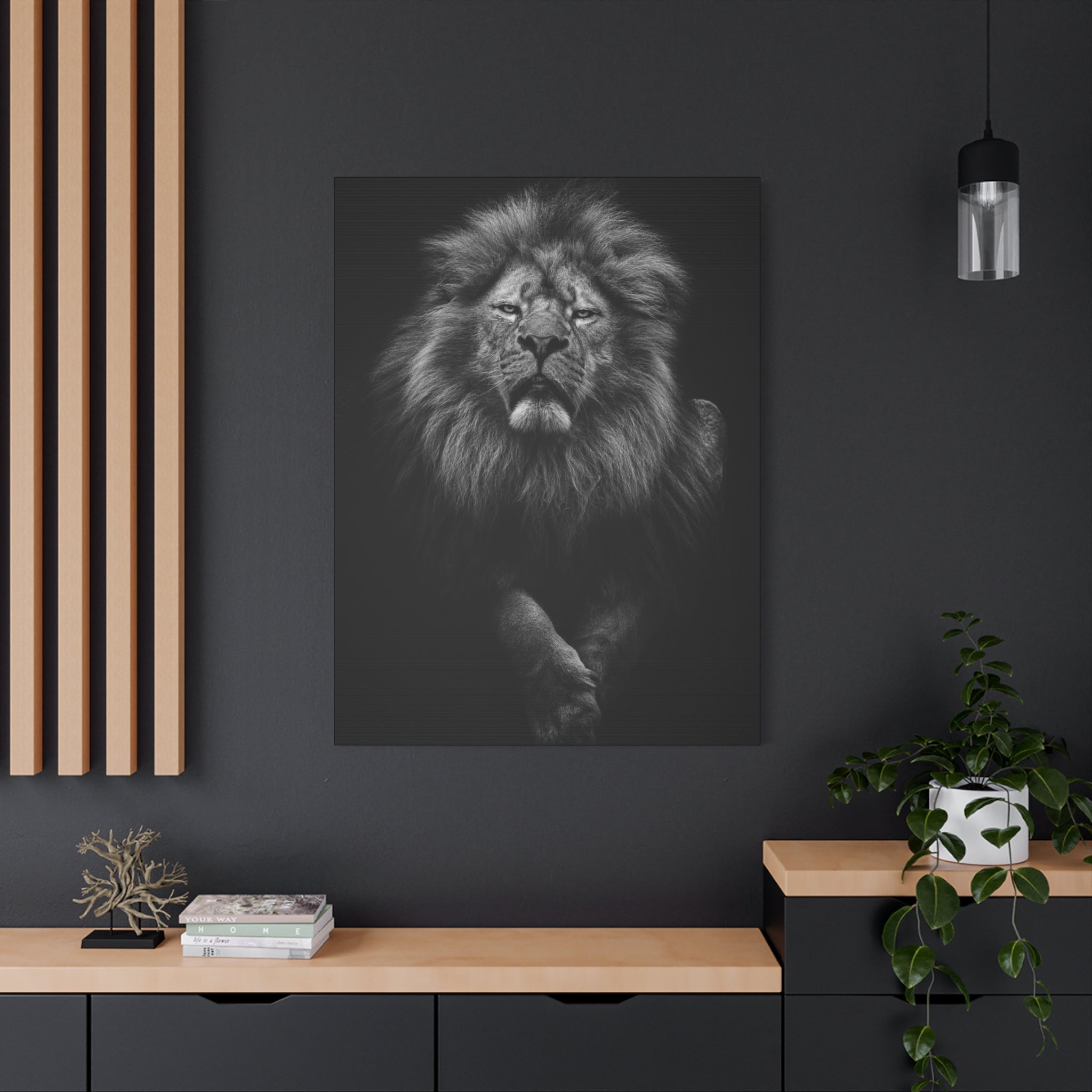 canvas-print-lion-wall-art-black-and-white-living-room-decor-matte-stretched-lion-poster-jungle-animal-art-print-wildlife-saf