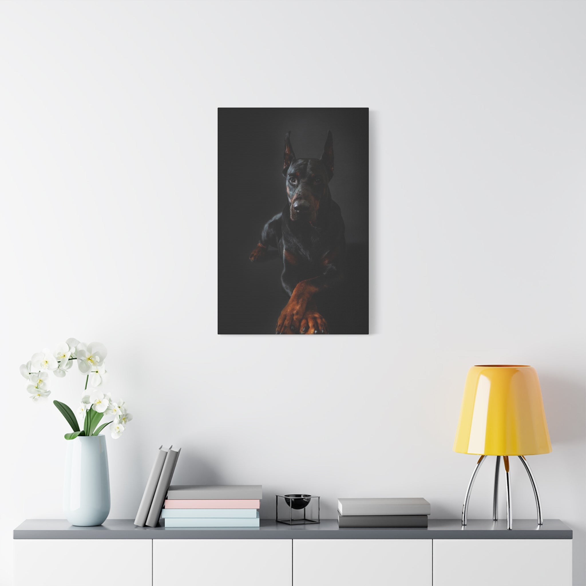 canvas-print-doberman-dog-wall-art-home-decor-office-decor-stretched-matte-canvas-1-25-gift-for-dog-lovers-animal-artwork-pet
