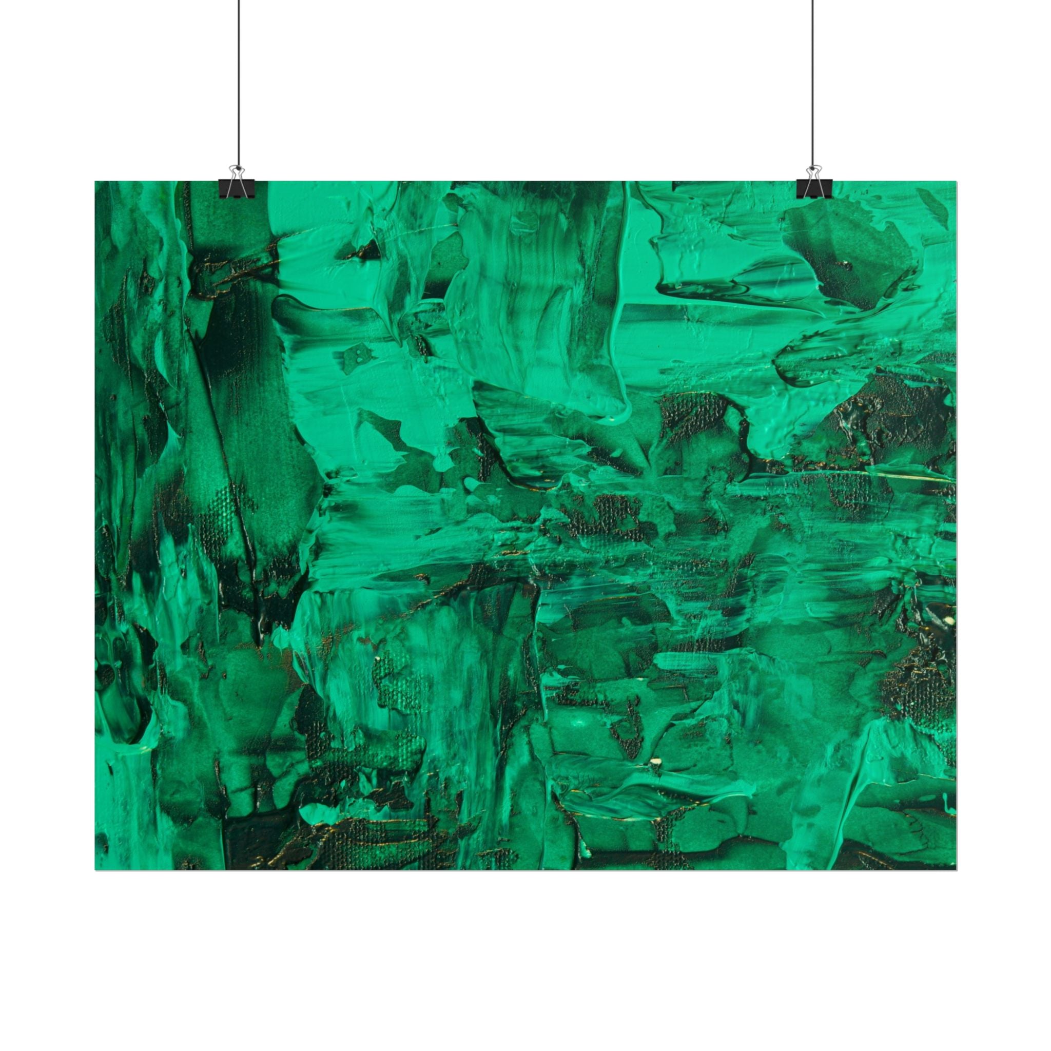 Abstract Green Poster Wall Art, Home Decor, Office Decor, Green Canvas Bedroom, Green Poster Print, Modern Art, Green Wall Decor
