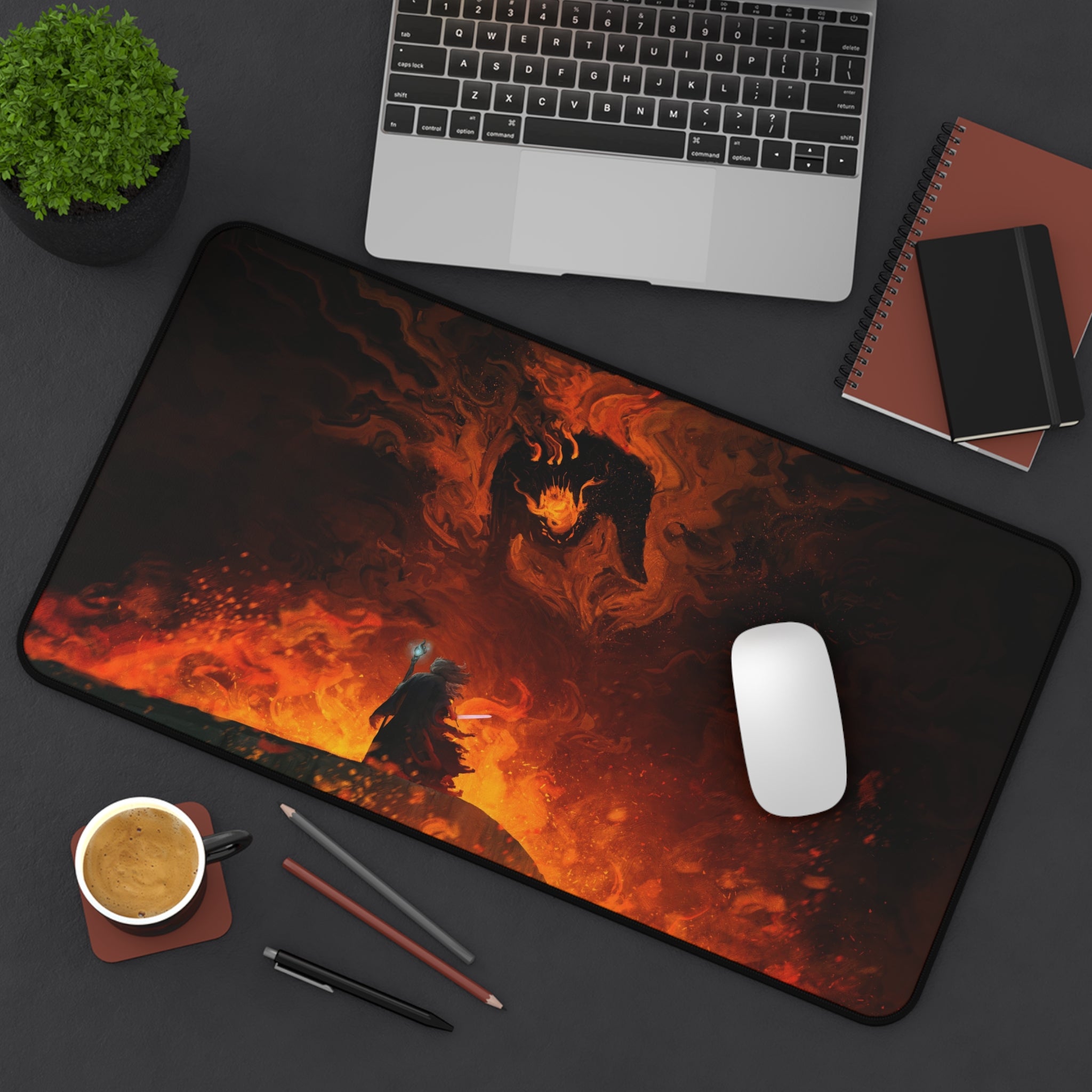 lotr-mouse-pad-lord-of-the-rings-desk-mat-gandalf-vs-balrog-desk-pad-lotr-mouse-pad-lotr-desk-decor