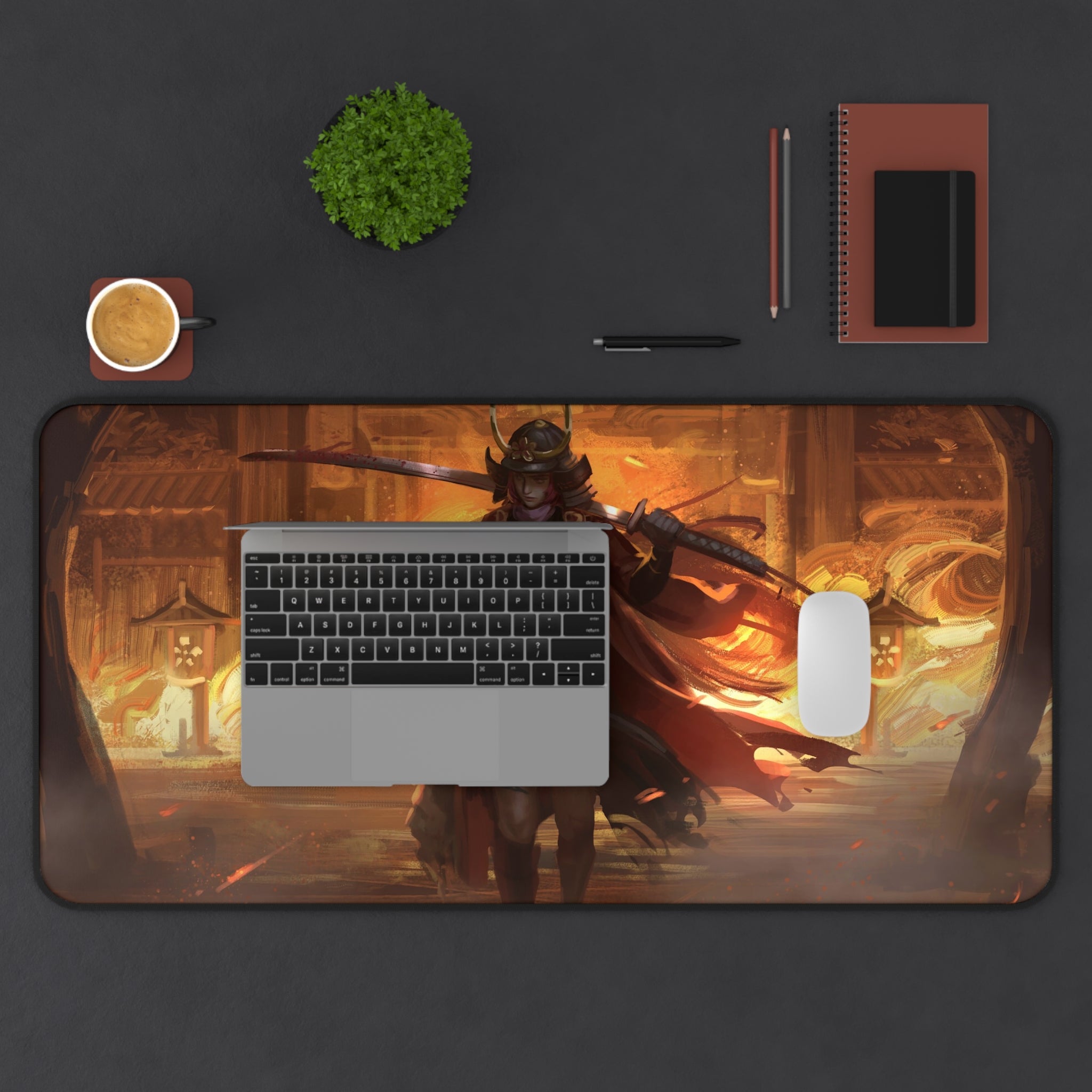 anime-samurai-girl-warrior-mouse-pad-japanese-katana-samurai-warrior-desk-mat-japanese-anime-girl-samurai-desk-pad