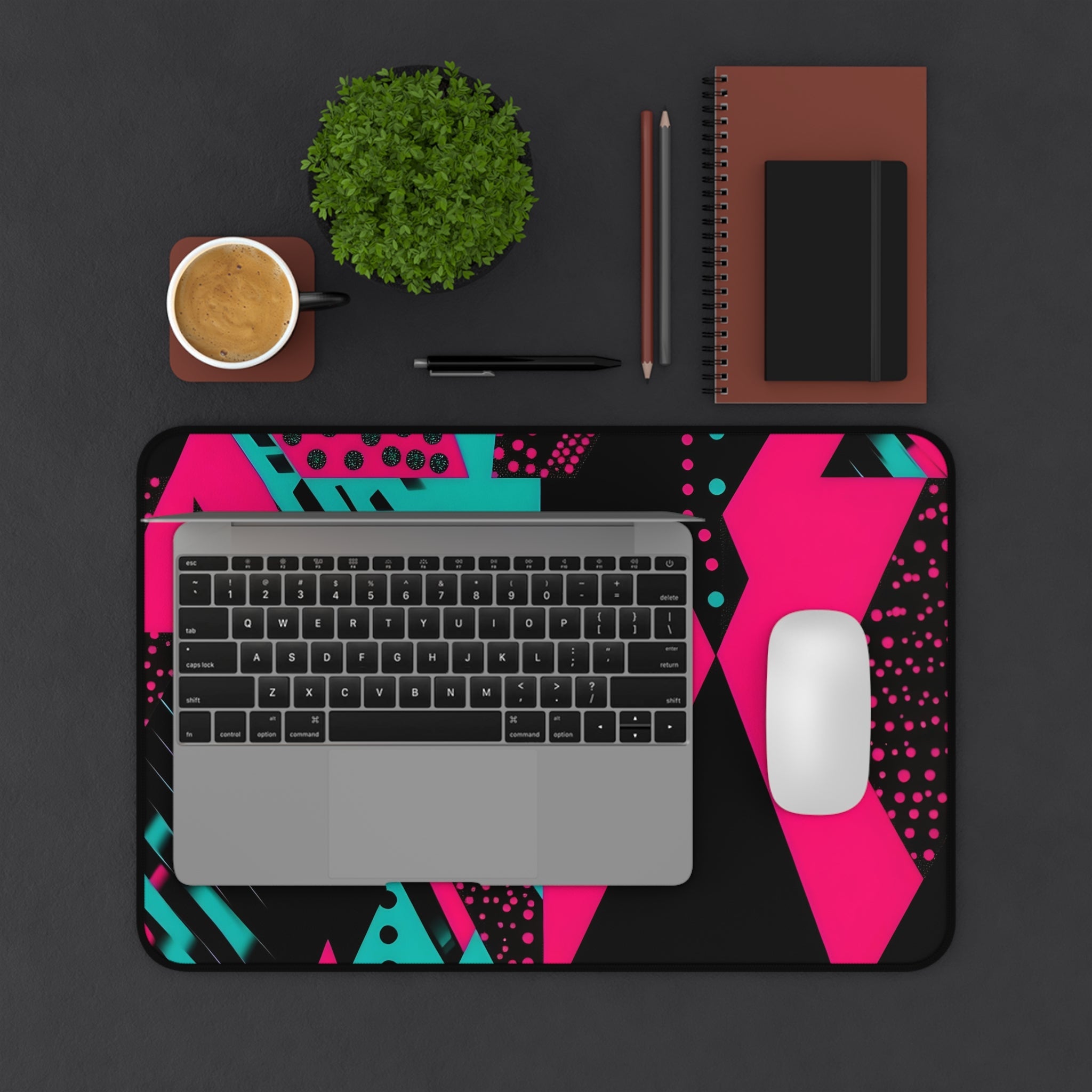 abstract-synthwave-neon-gaming-mouse-pad-for-retro-desk-decor-desk-pad-with-synthwave-design-geometric-desk-mat