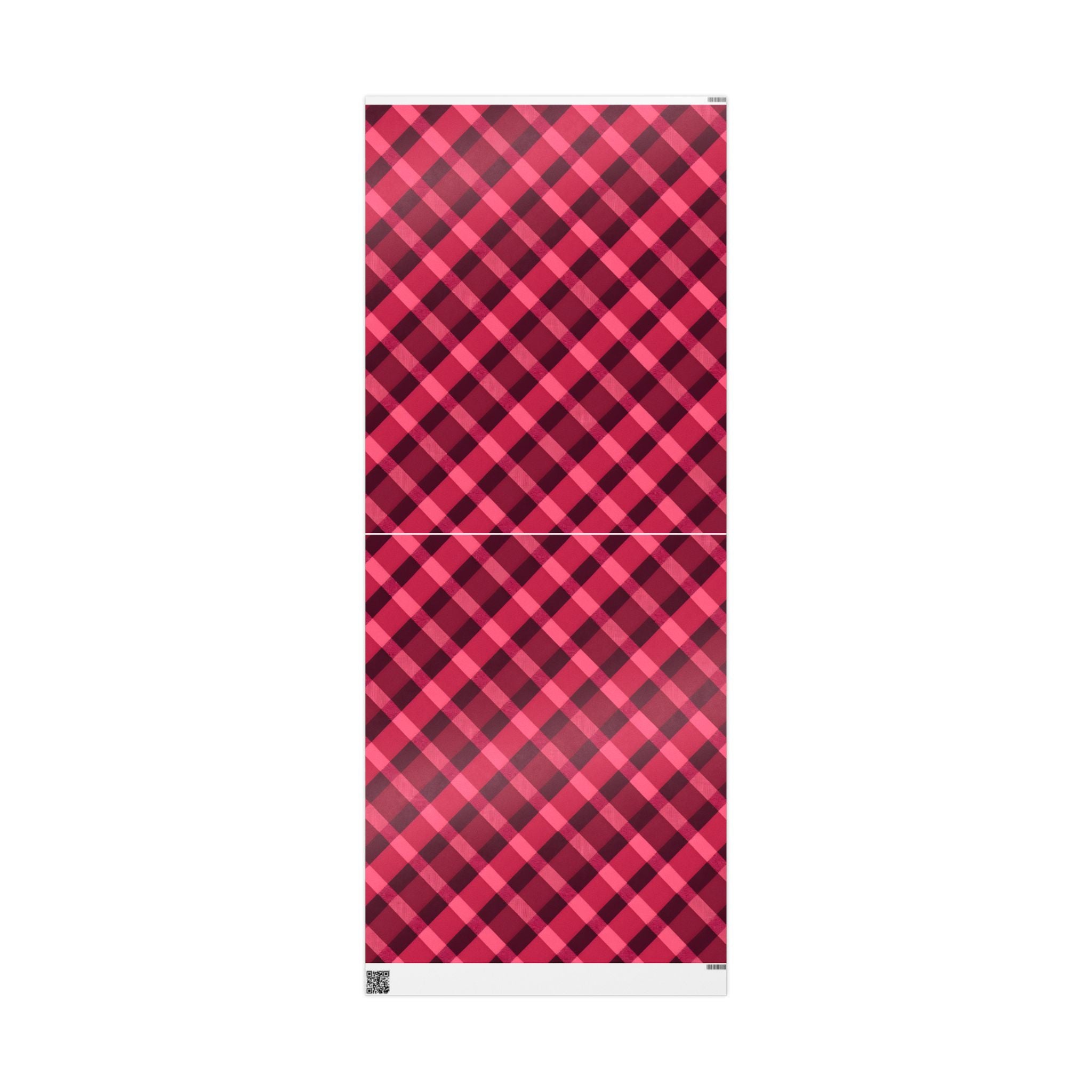 wrapping-papers-tartan-plaid-valentine-gift-wrap-pink-red-pattern-v-day-holiday-festive-decorative-paper-roll-crafting-suppli