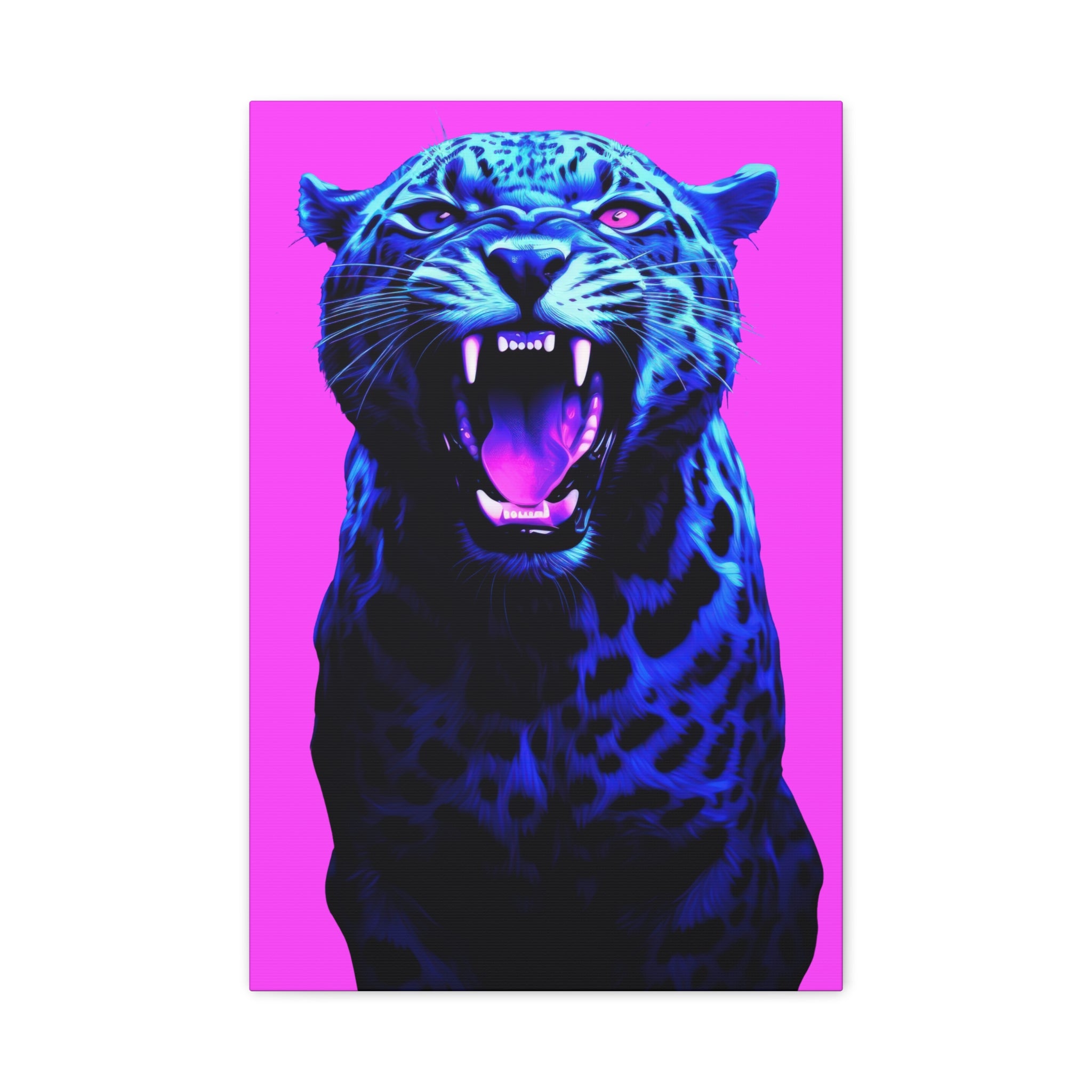 canvas-print-neon-leopard-wall-art-vaporwave-home-decor-stretched-matte-canvas-living-room-decor